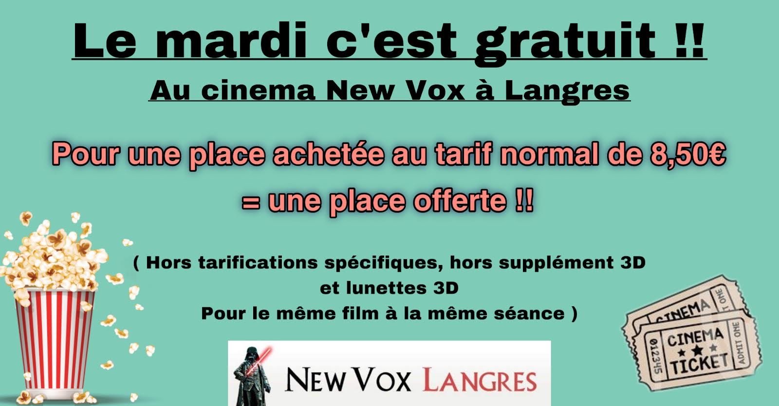 Le Mardi c'est gratuit !