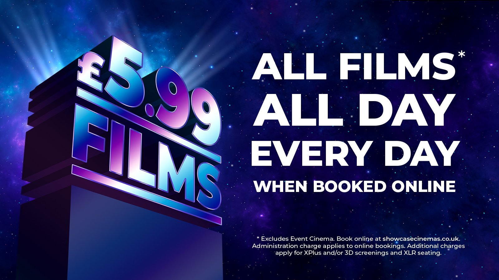 See any film for £5.99 at Derby