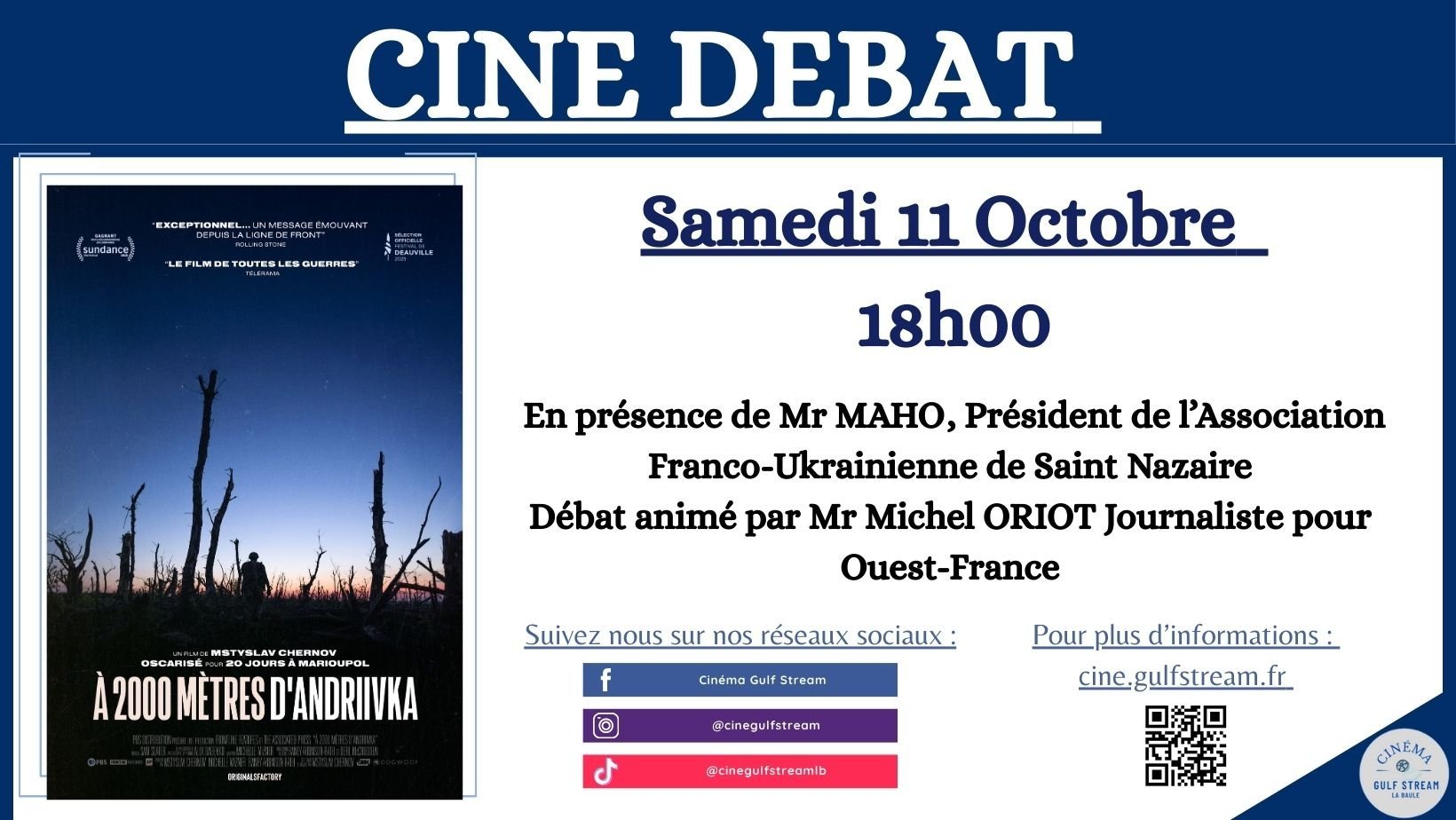 CINE-DEBAT : LE CONFLIT RUSSO-UKRAINIEN