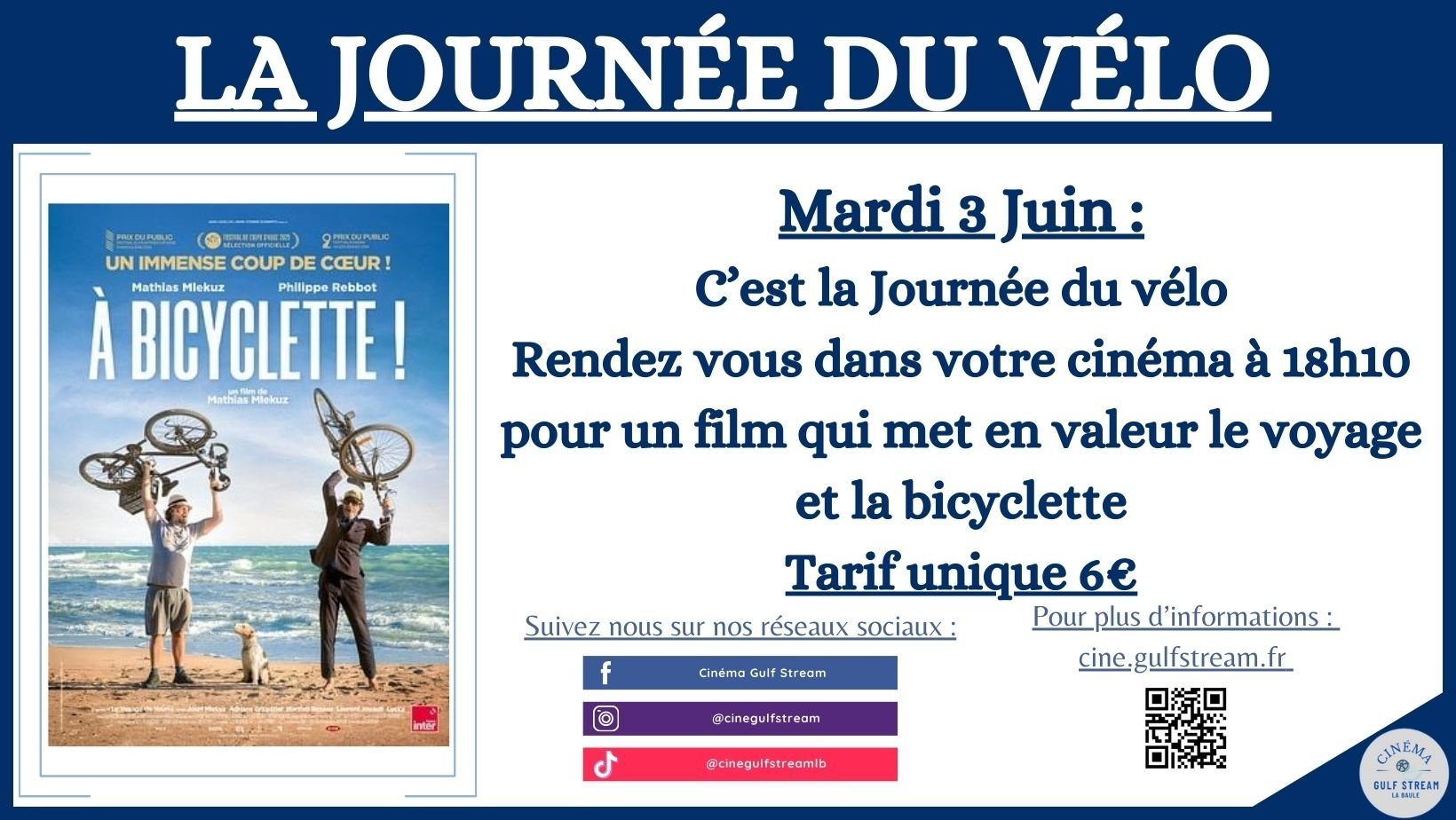 Mardi 3 Juin : C’est la Journée du vélo