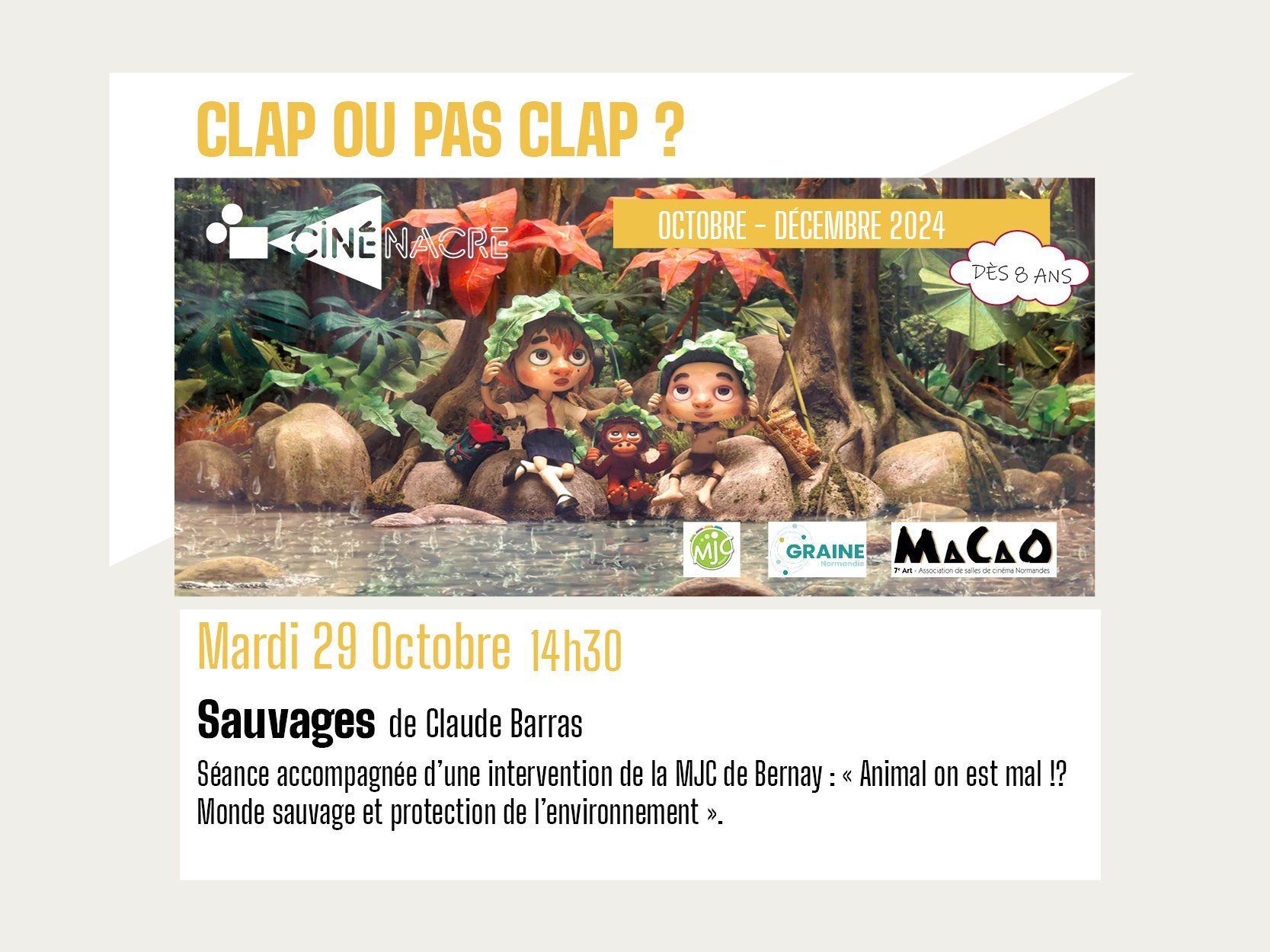 Sauvages de Claude Barras - Clap ou pas clap ?