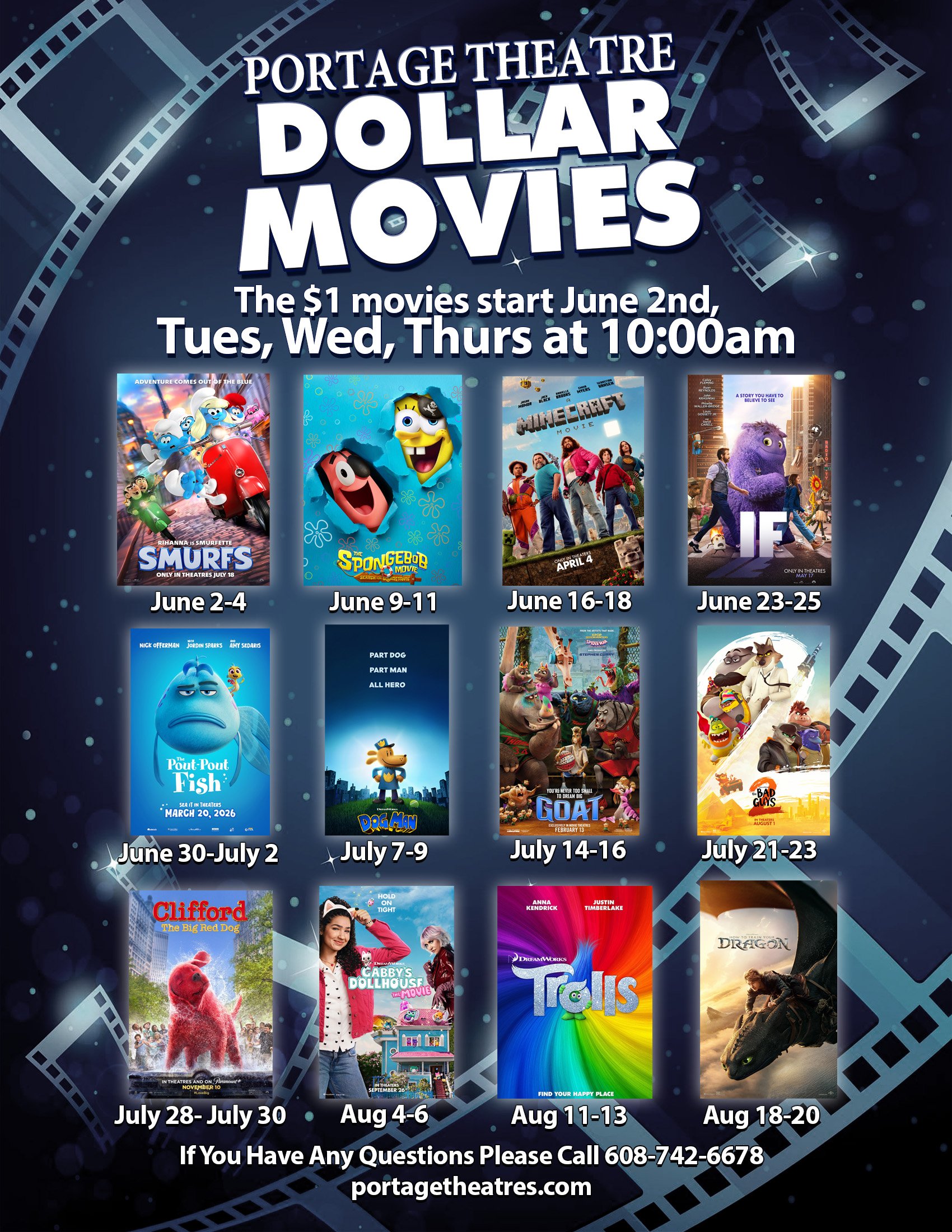 Summer Dollar Movies