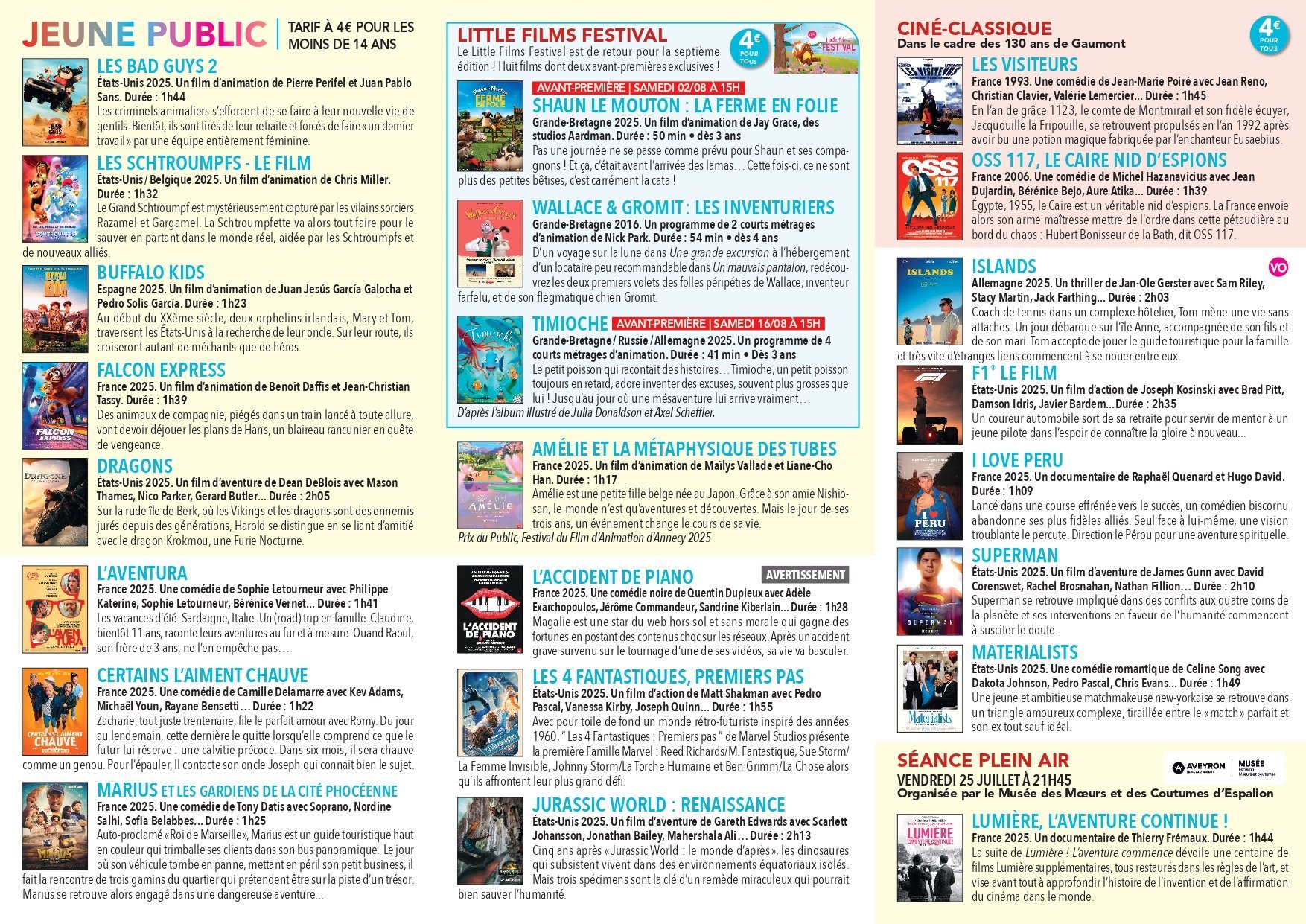 Programme page 1