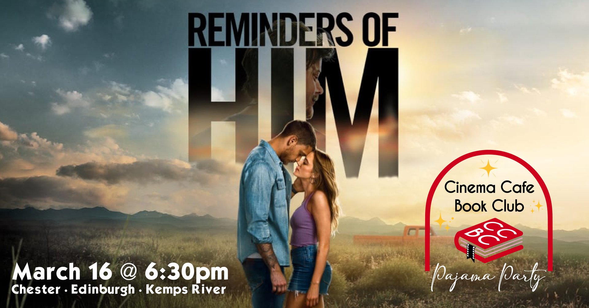 Book Club Pajama Party: Reminders of Him 3/16 @ Chester, Edinburgh, Kemps River - 6:30pm