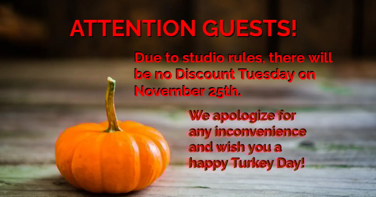 No Discount Day Announcement