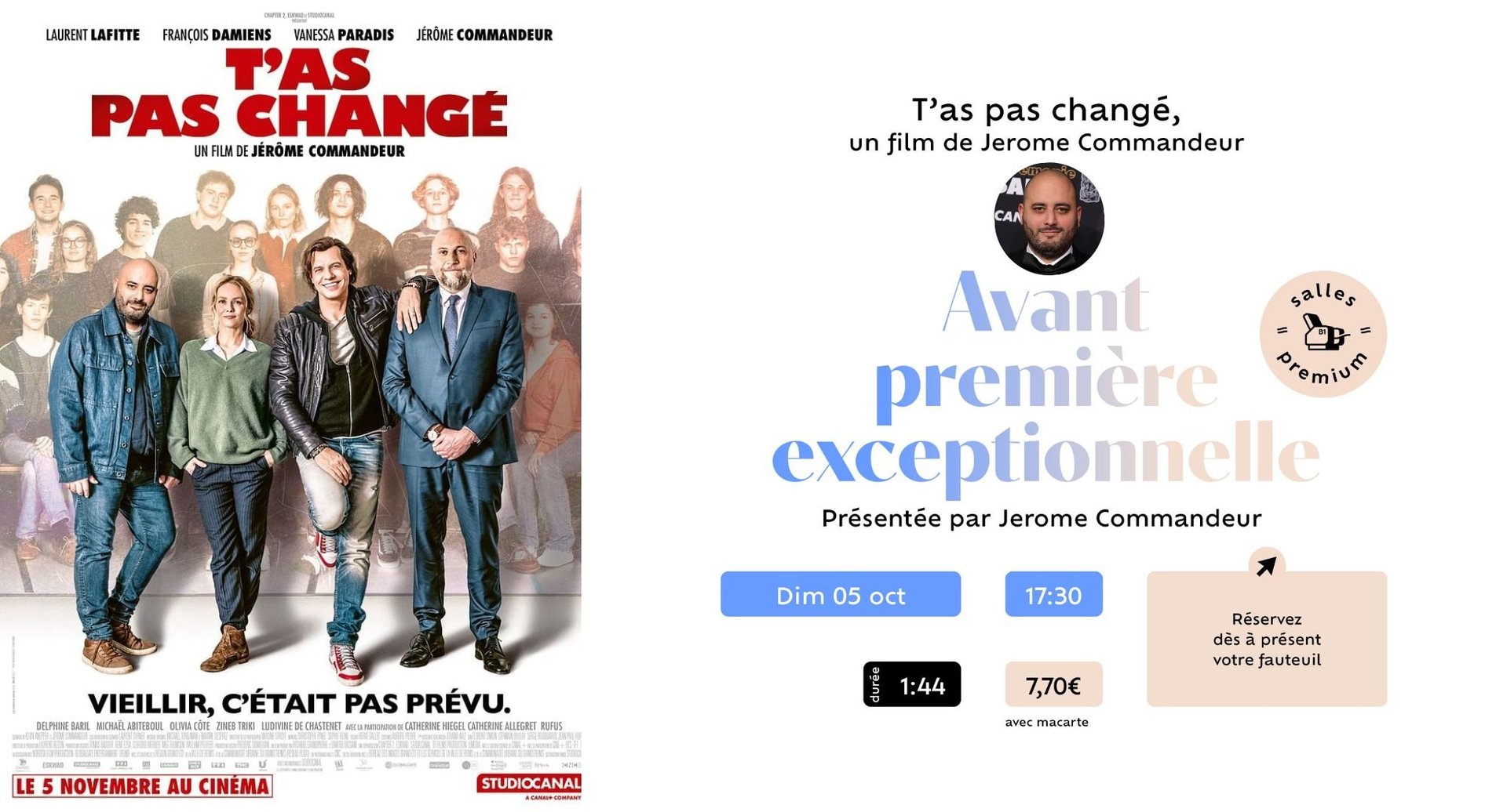 AVANT PREMEIERE T'AS PAS CHANGE