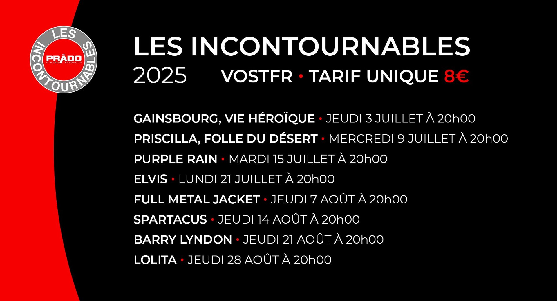 Liste expositions ciné