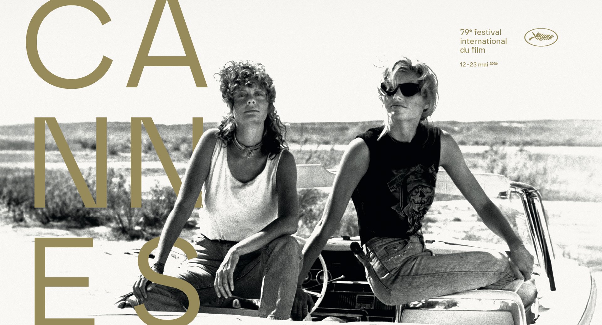 L'affiche du festival de cannes 2026, Thelma et Louise dans le film de Ridley Scott