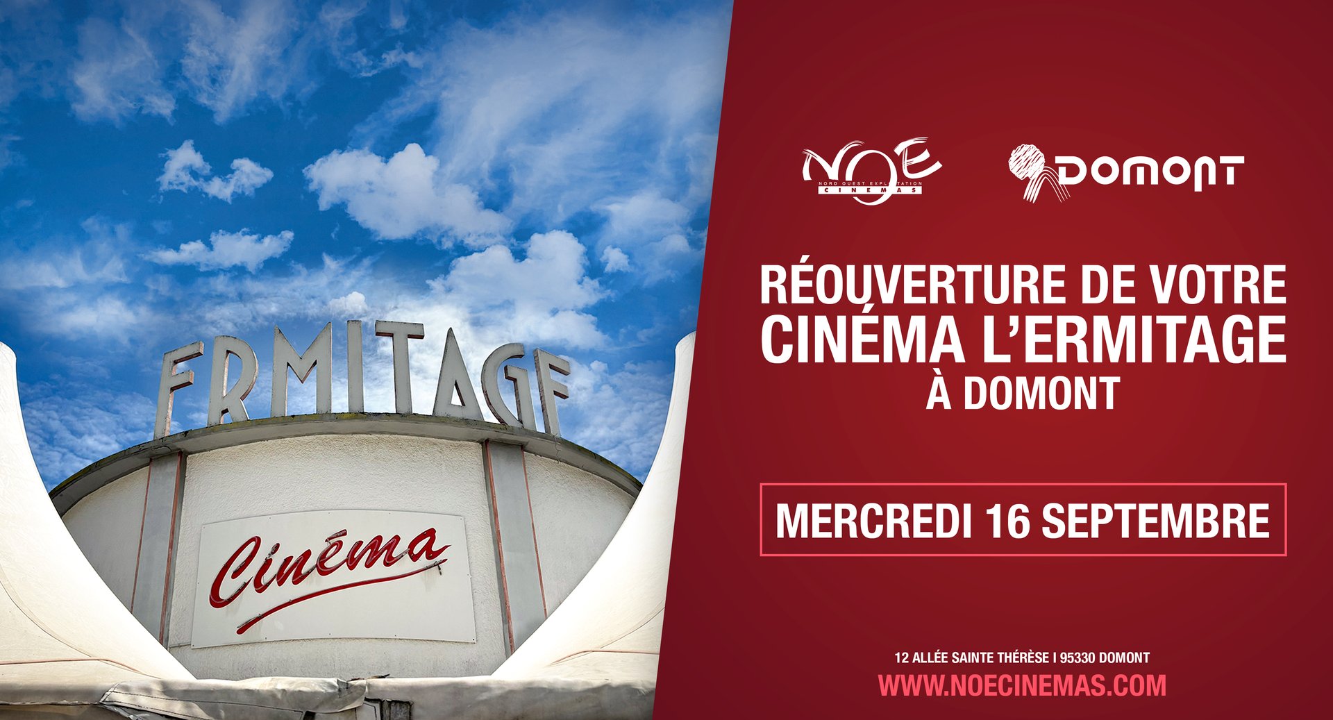 Réouverture de votre cinéma