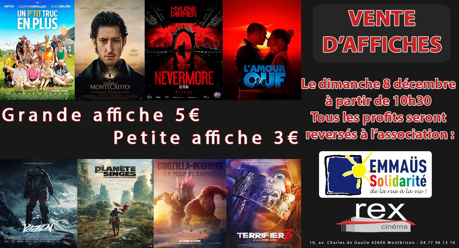 Vente d'affiches le 8 décembre