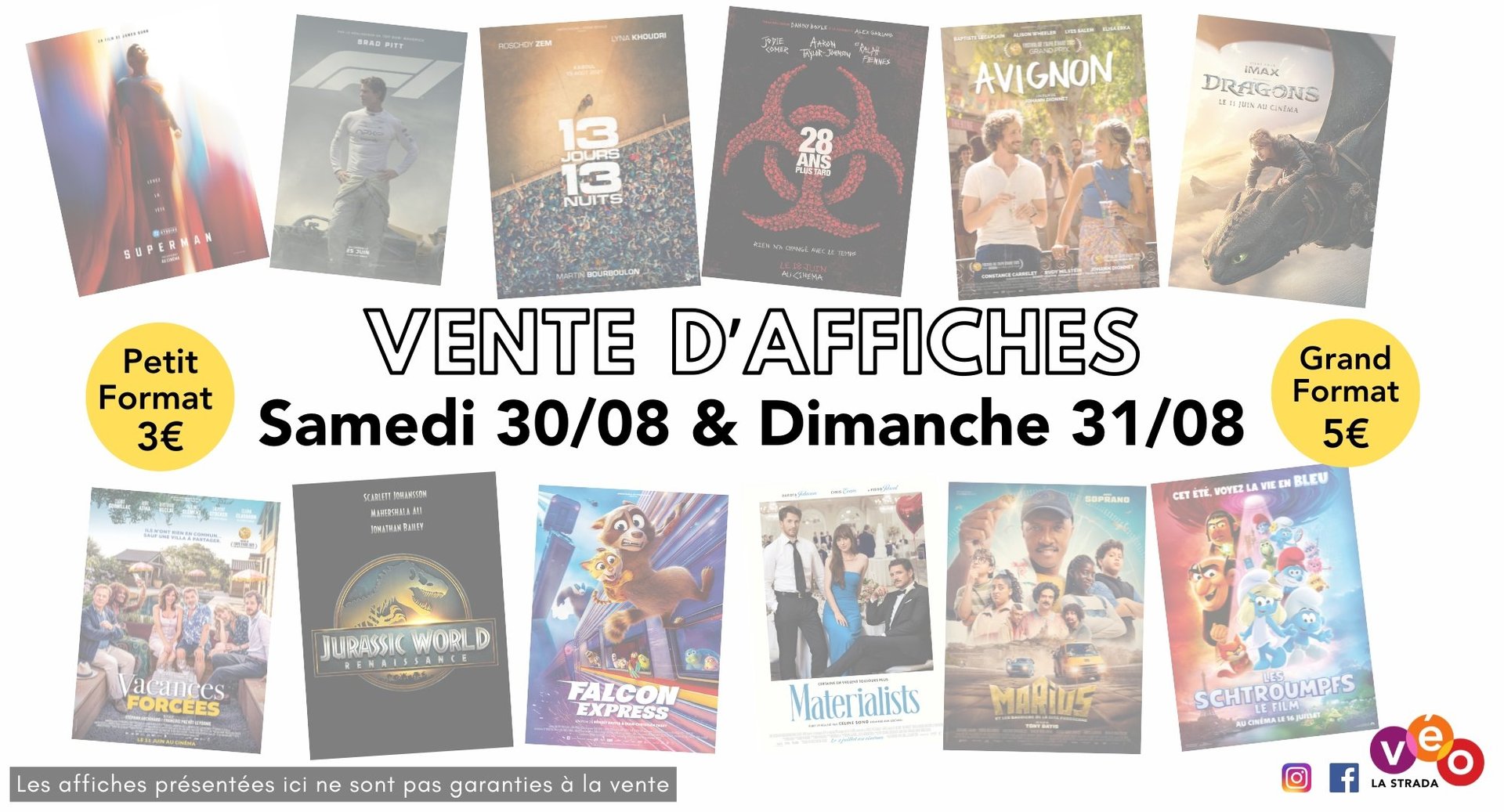 Vente Affiche Août 2025