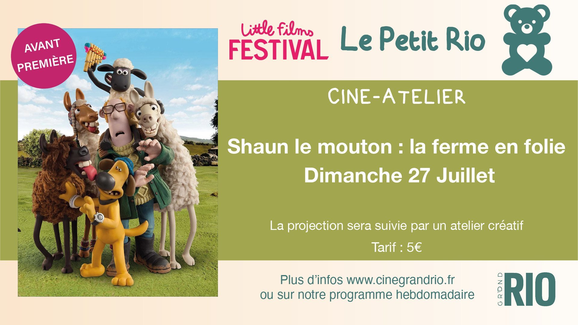 Petit Rio : Shaun le mouton 
