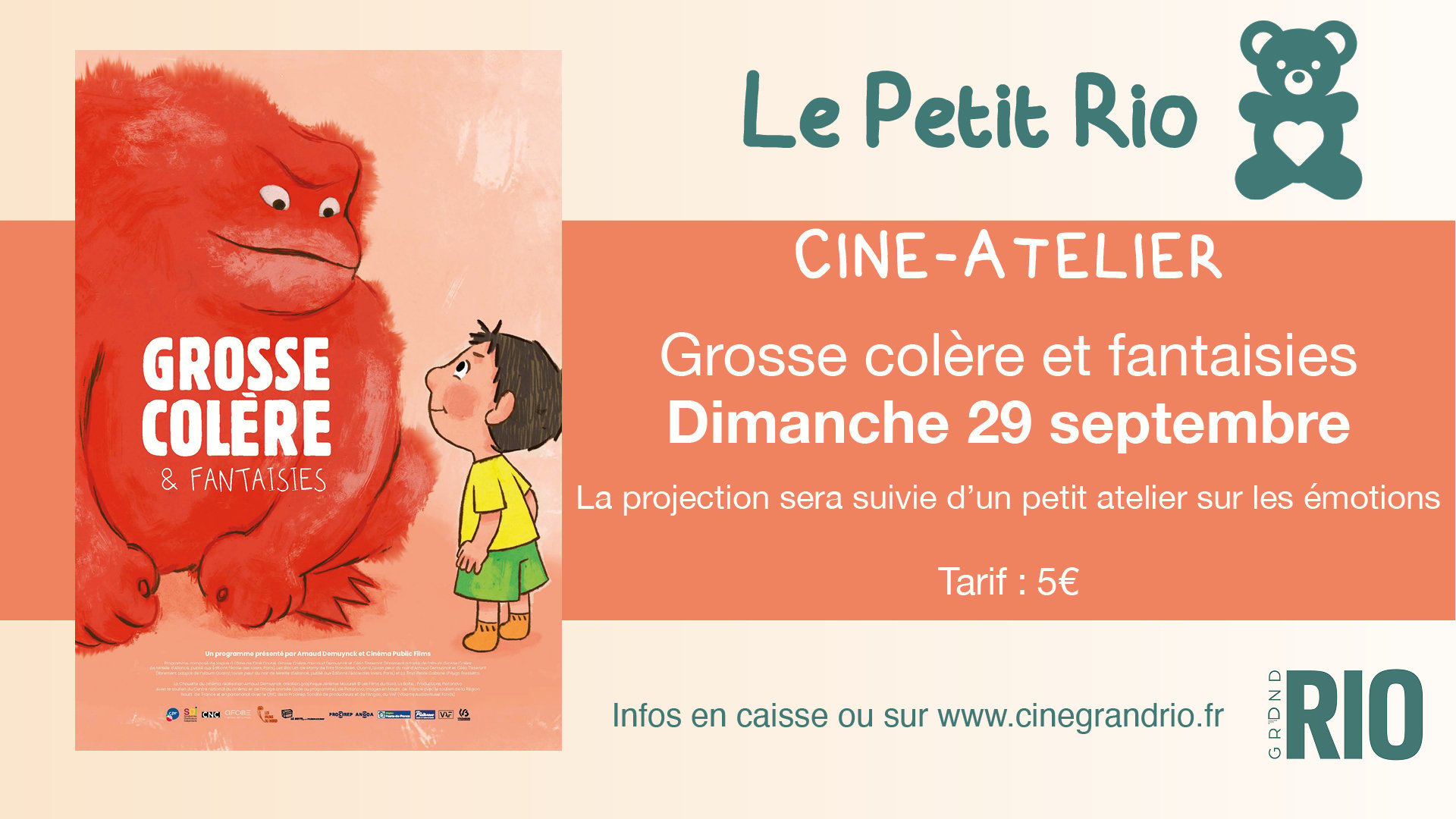 Ciné-Atelier : Grosse colère et fantaisies