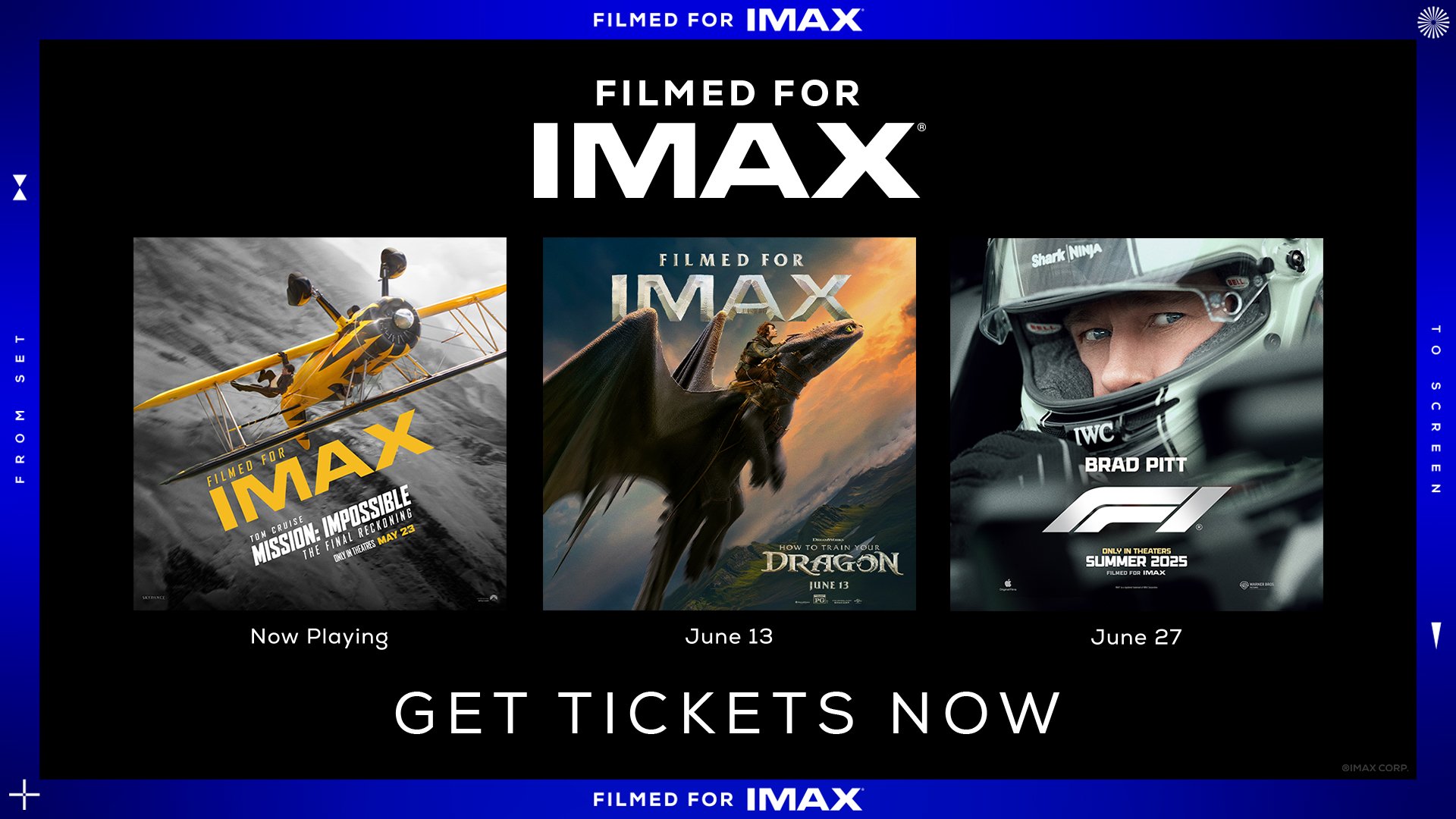 Experience Mission: Impossible: The Final Reckoning, How To Train Your Dragon & F1The Movie in IMAX®!