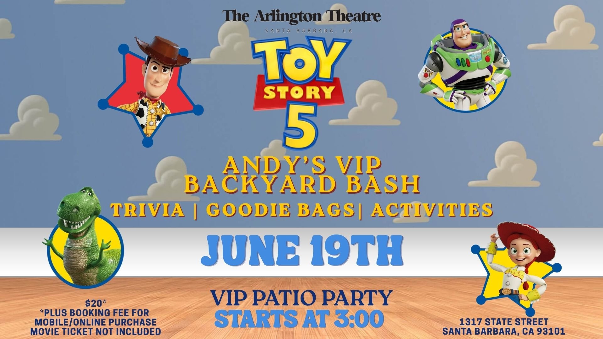 Andy's VIP Backyard Bash: Arlington Theatre