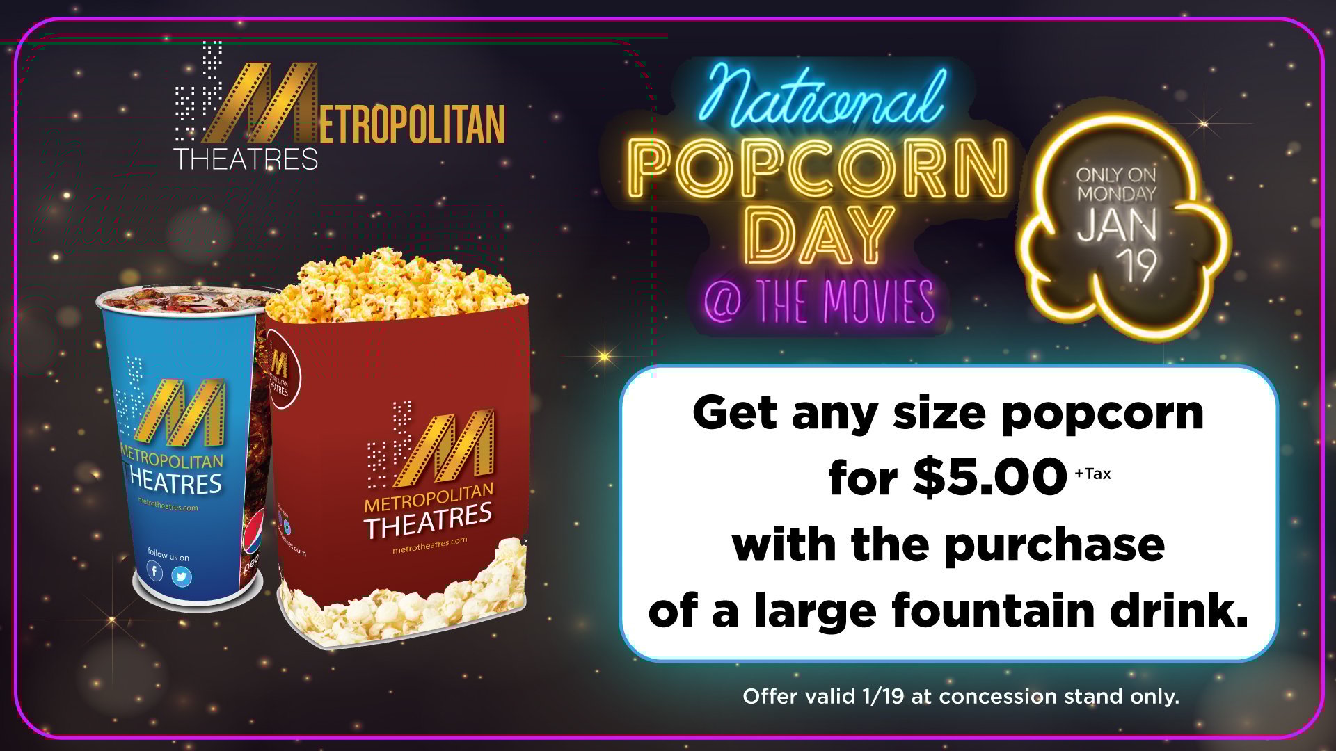 National Popcorn Day - January 19