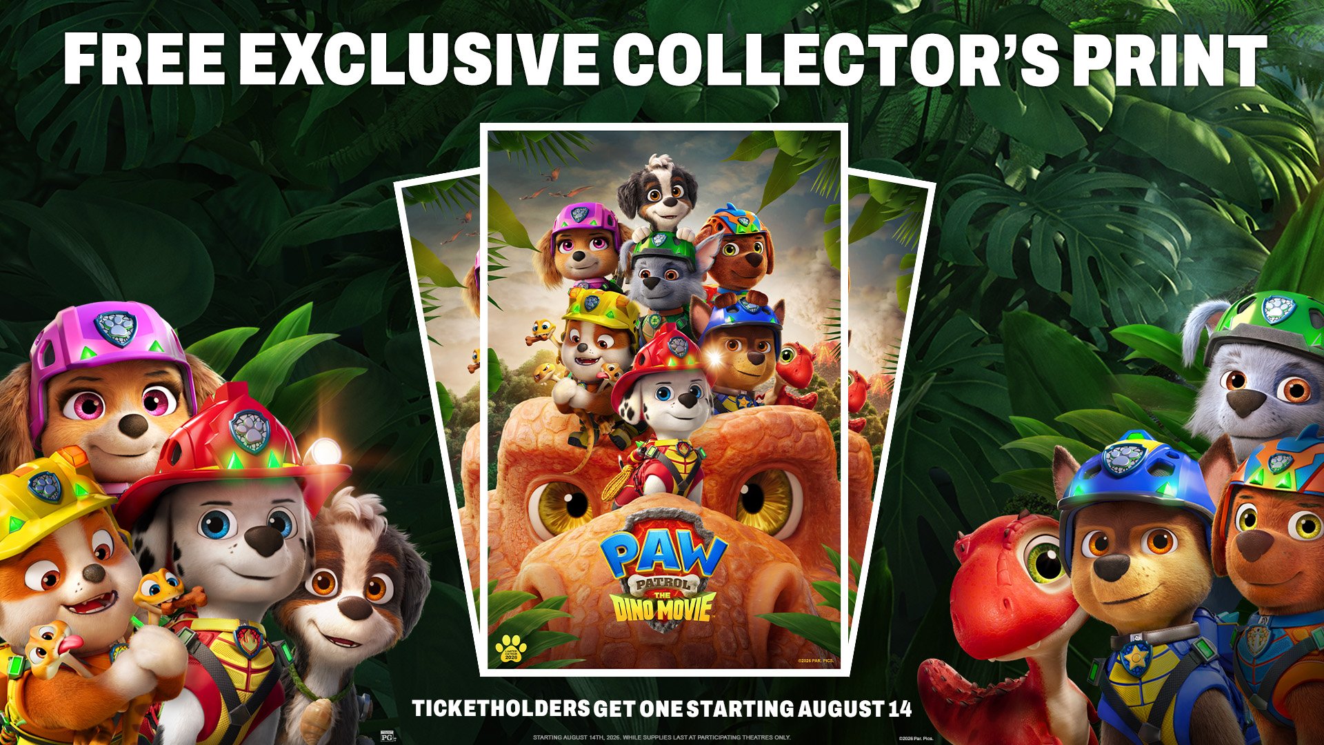 Paw Patrol: The Dino Movie Collector's Prints Promotion