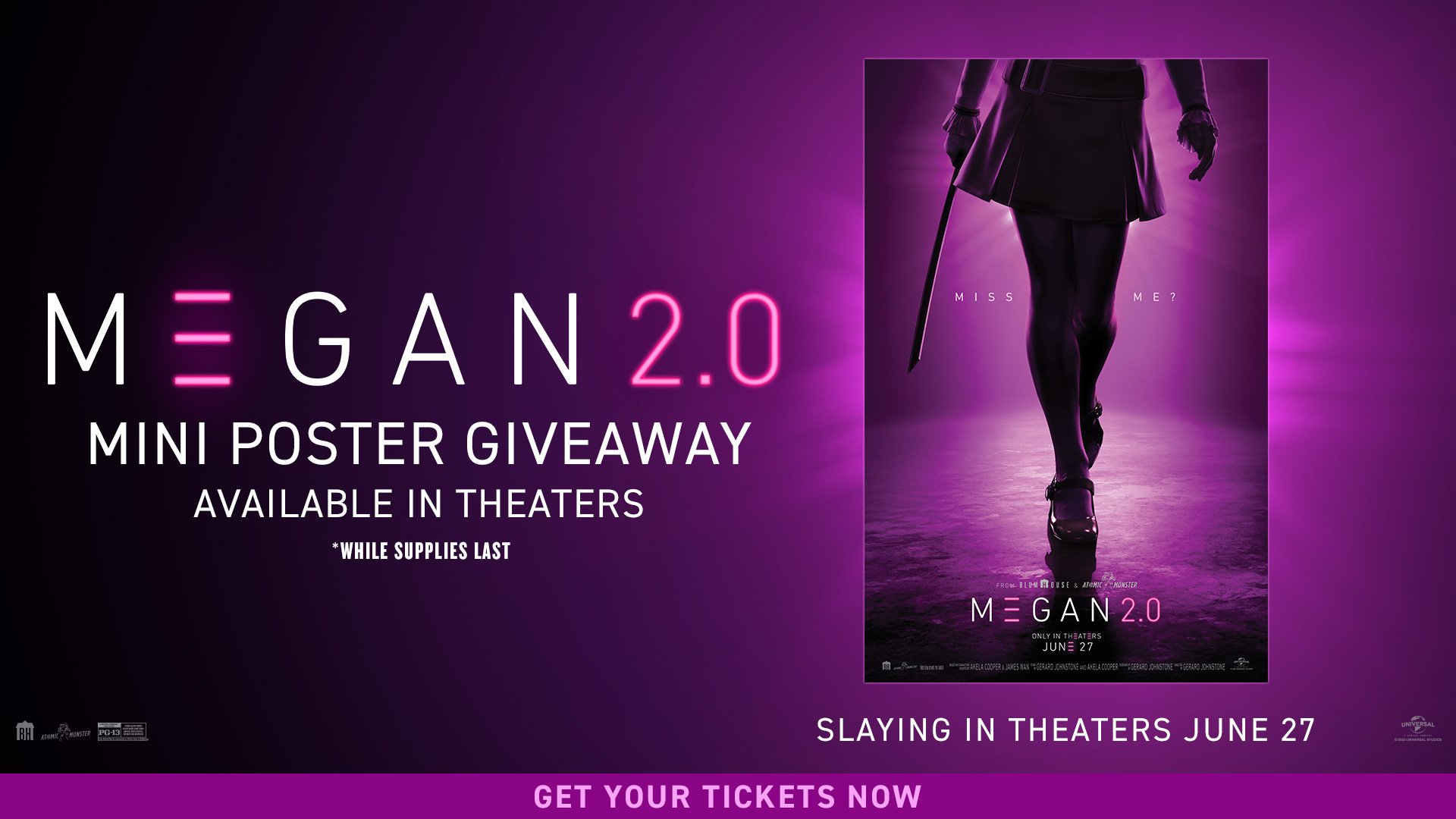 M3GAN 2.0 Mini Poster Give-Away