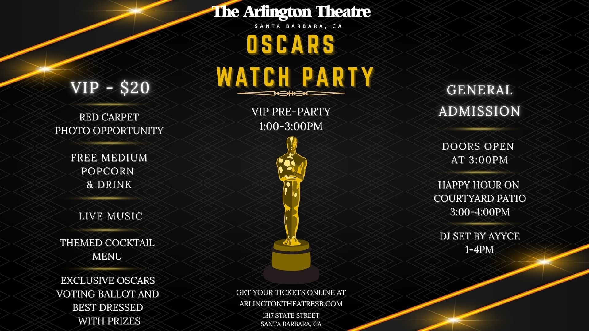 Oscars 2026 Watch Party: VIP Reception