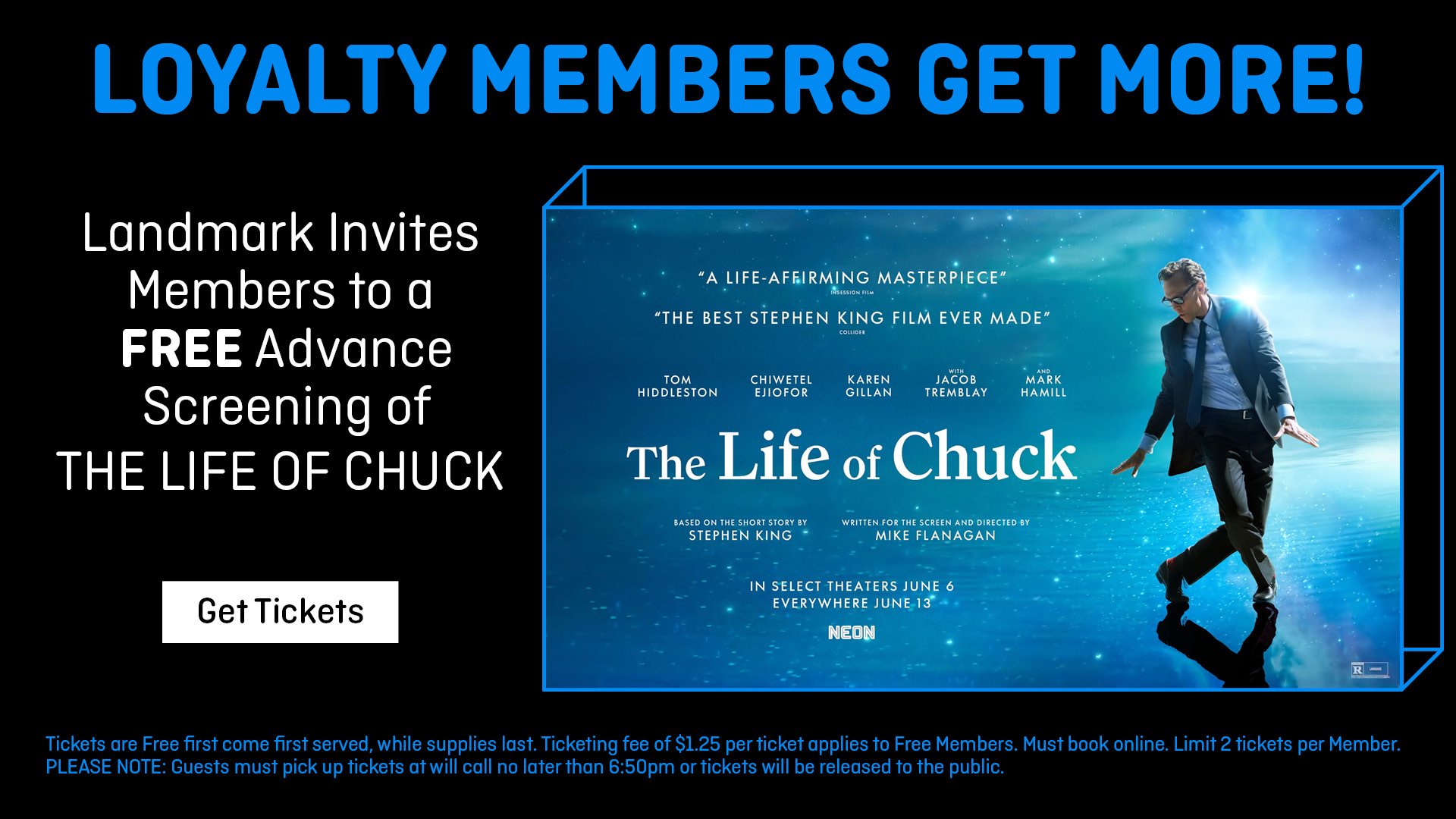 The Life of Chuck Loyalty Advance Screening