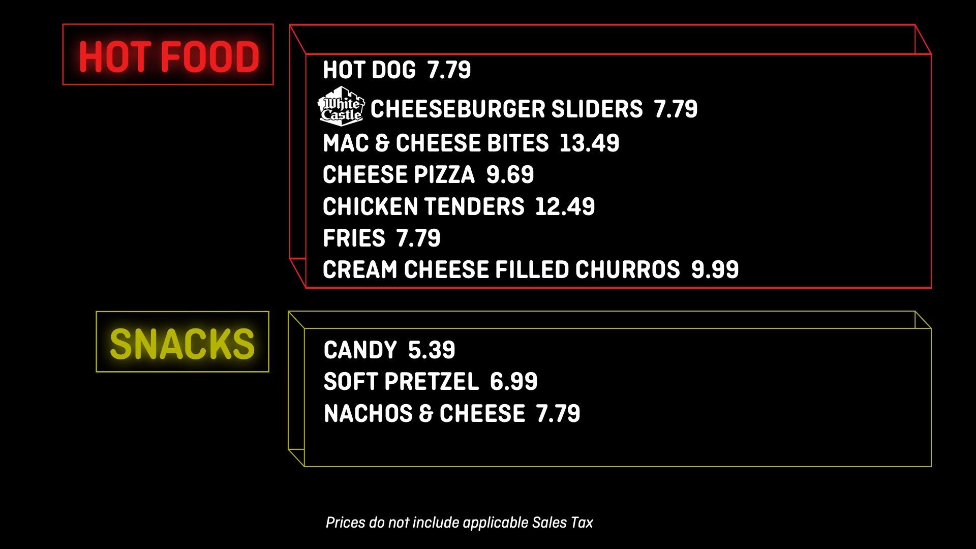 Concession Items