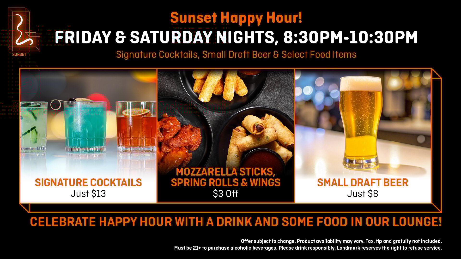 Sunset Happy Hour