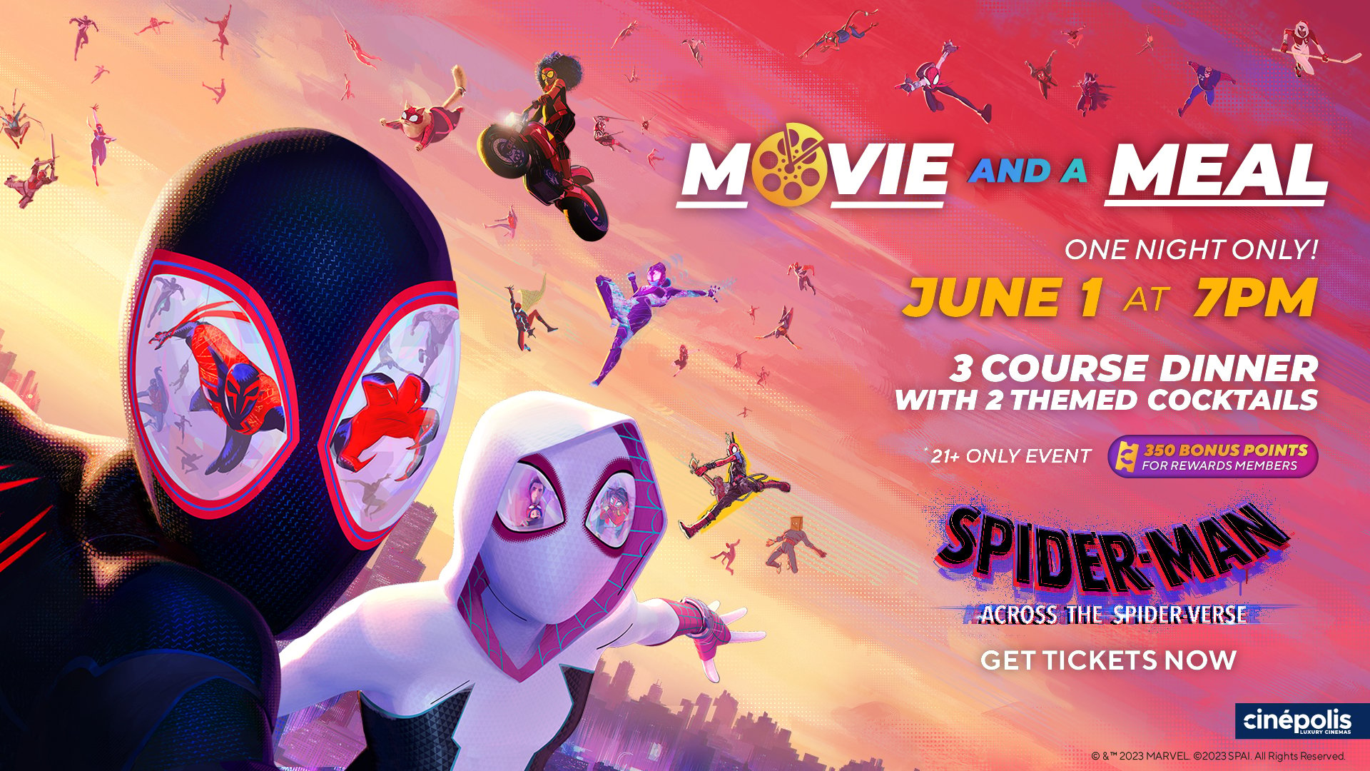 Movie and a Meal Spider-Man Across the Spider-Verse