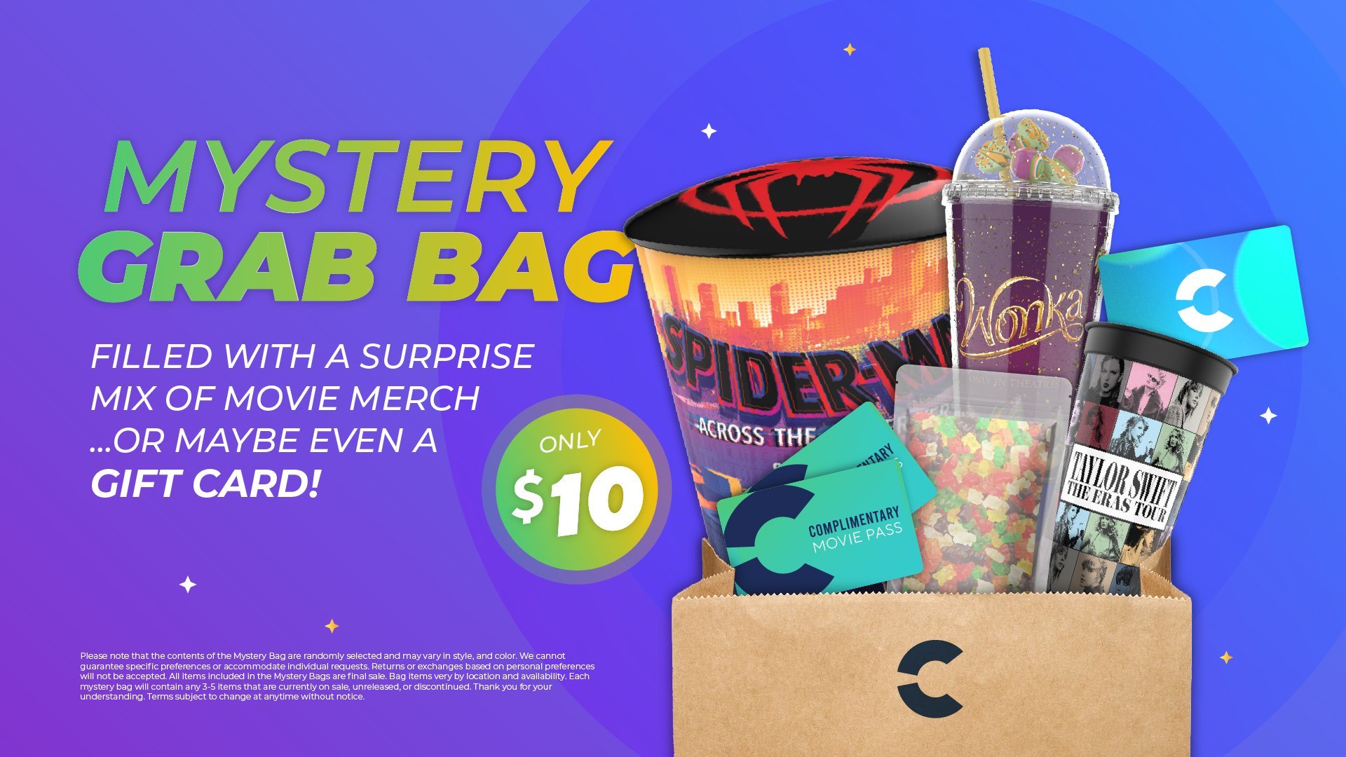 Mystery Grab Bags at Cinepolis