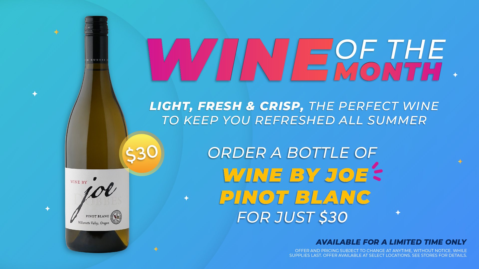 Wine of the Month at Cinepolis