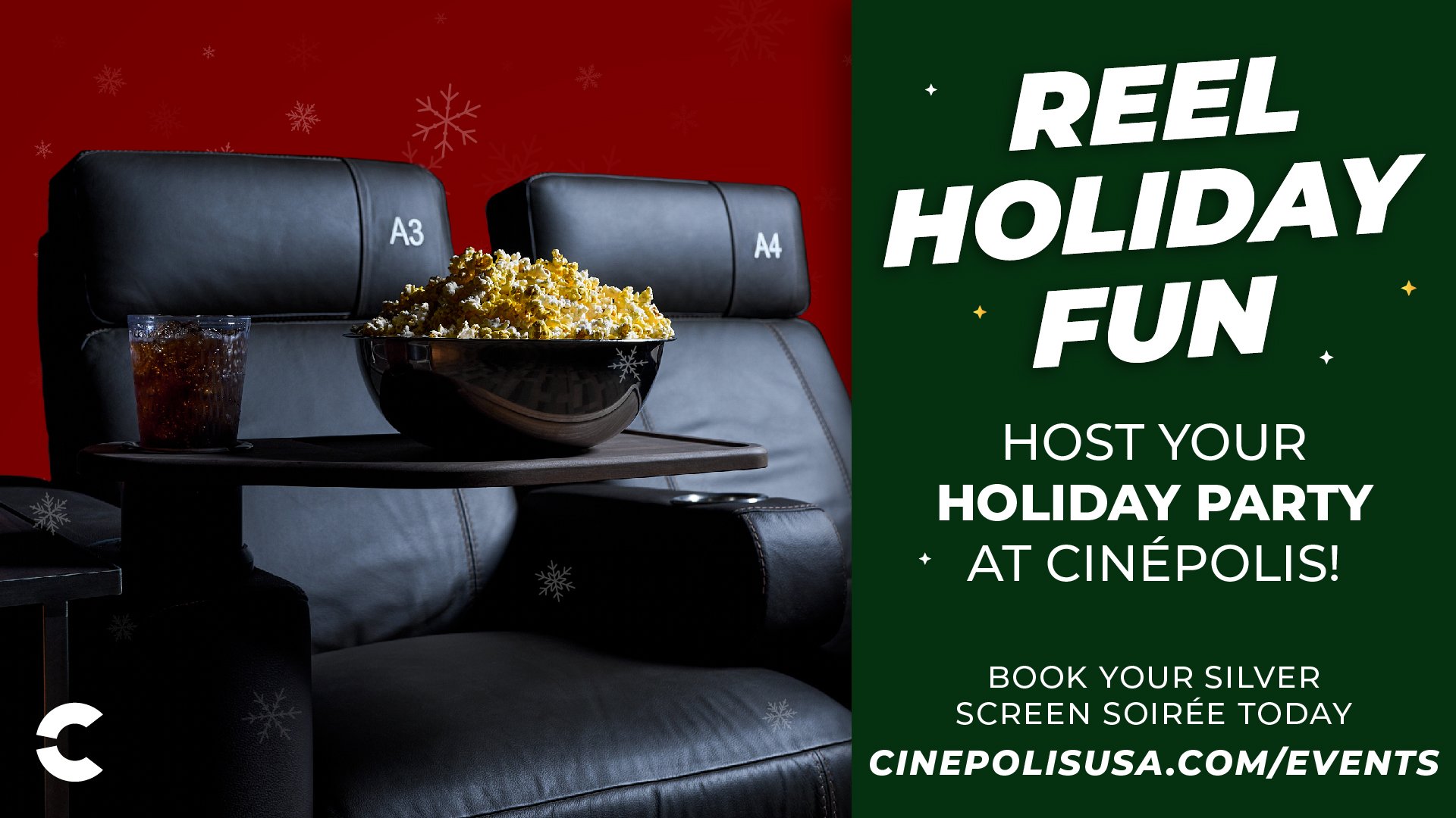 Holiday Parties at Movie Theater