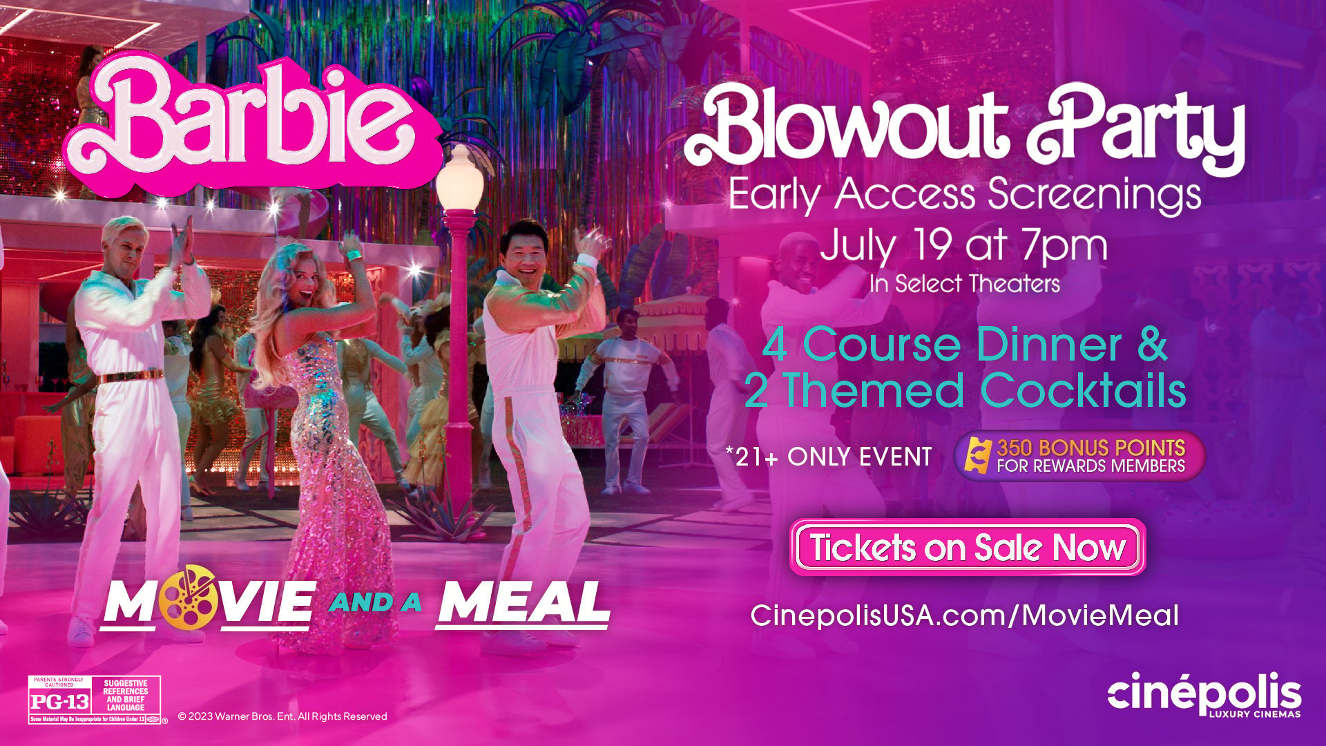 Movie and a Meal takes over Barbie Blowout Party