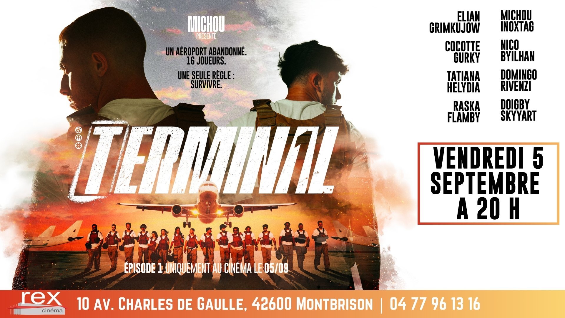 Séance spéciale : "Le Terminal" de Michou le vendredi 5 septembre 2025 à 20 h