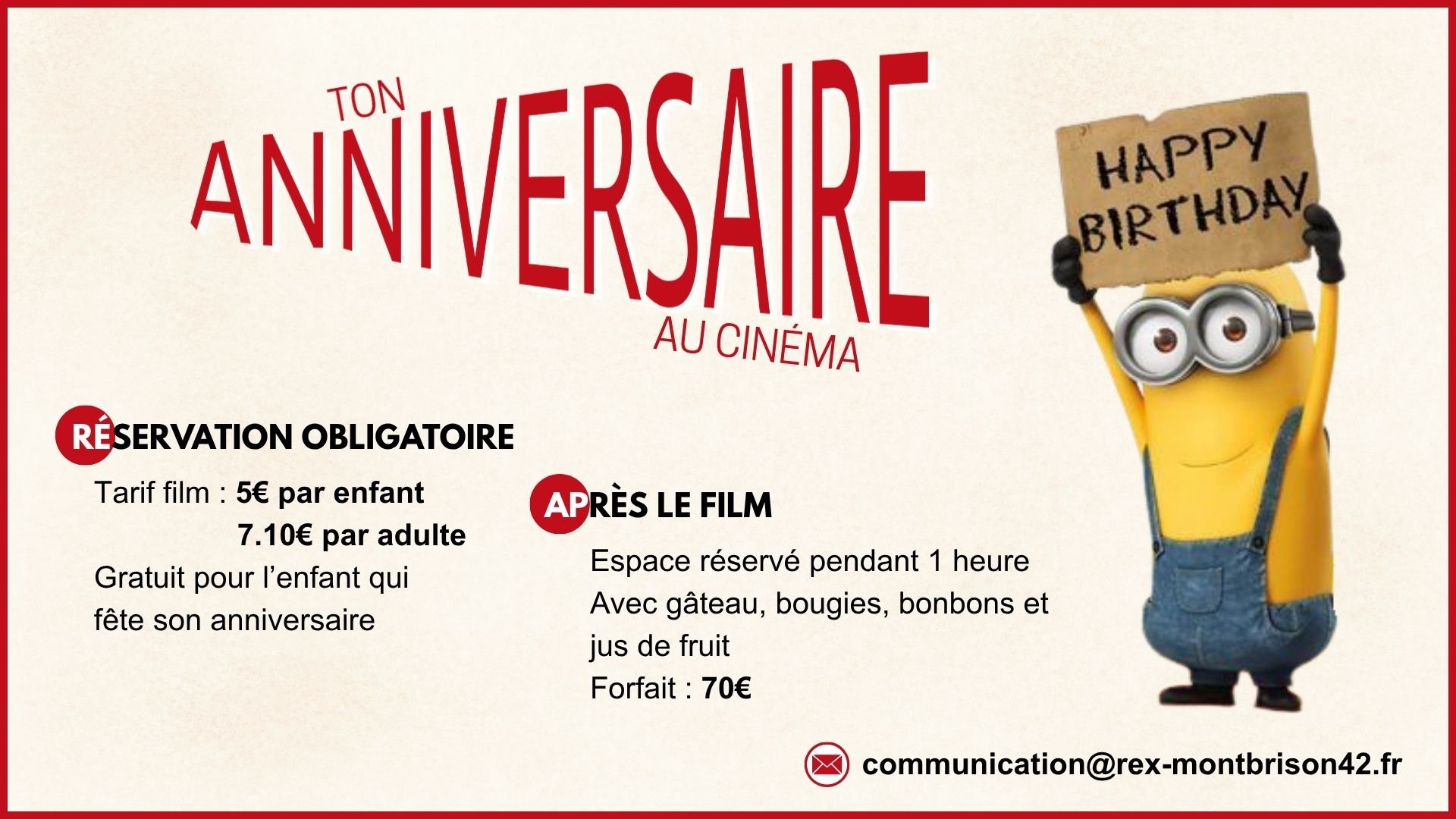 Ciné anniversaire