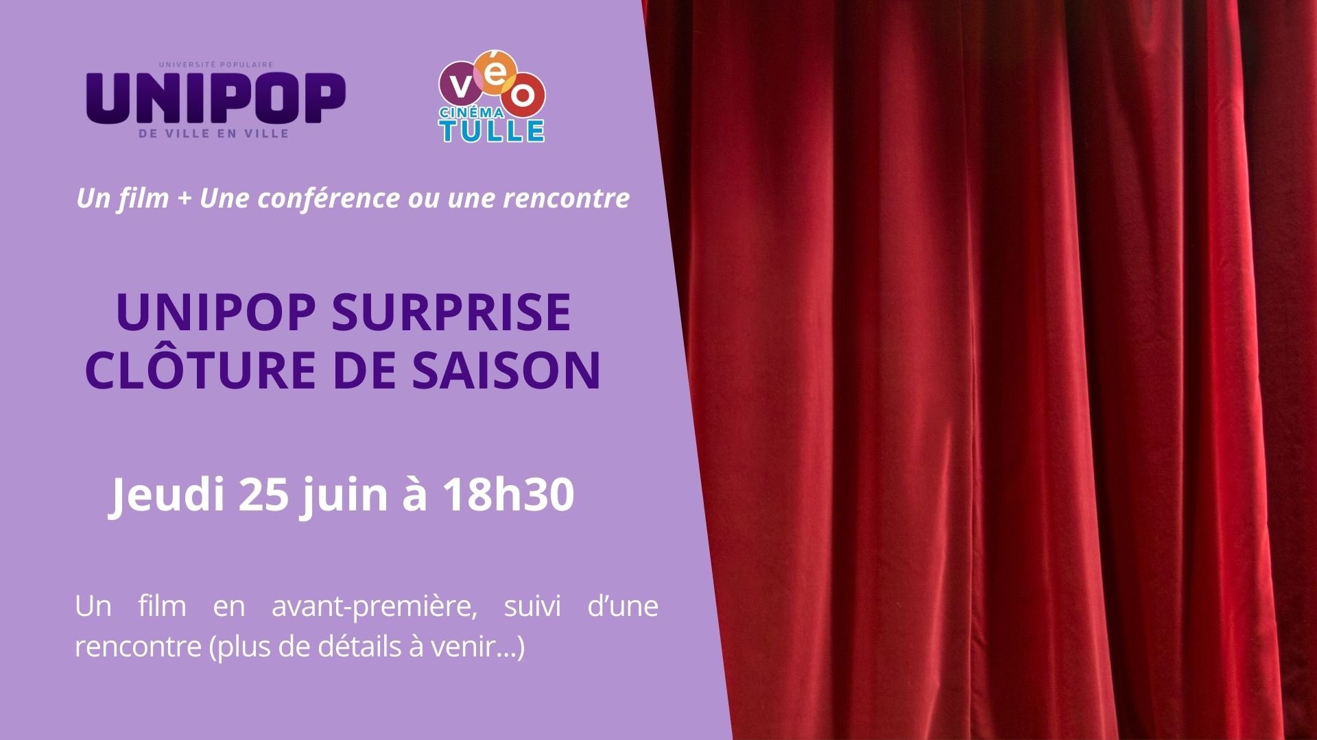 Visuel Unipop surprise de clôture