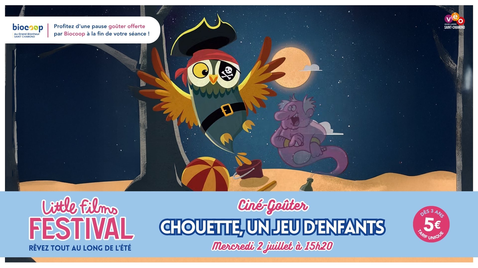 Ciné-Goûter • Chouette, un jeu d'enfants !