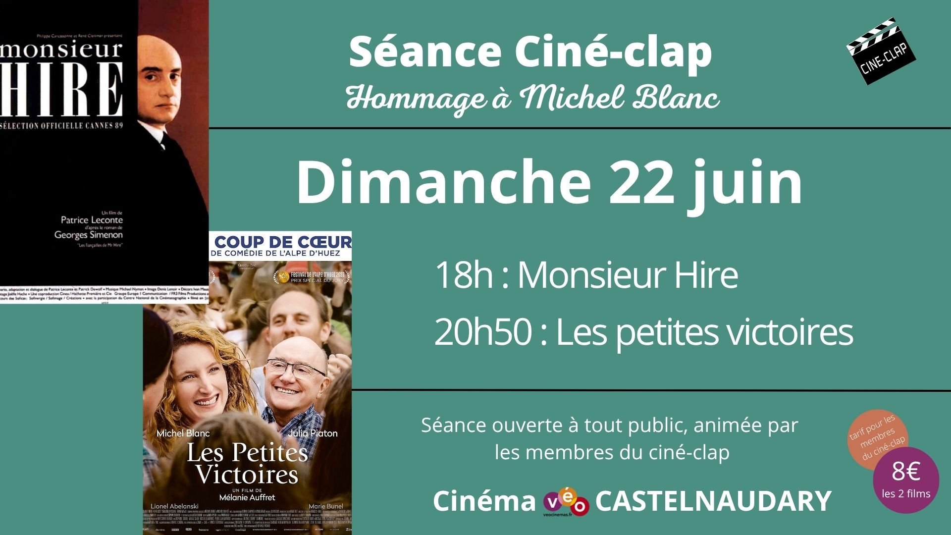 Ciné-Clap - Hommage à Michel Blanc