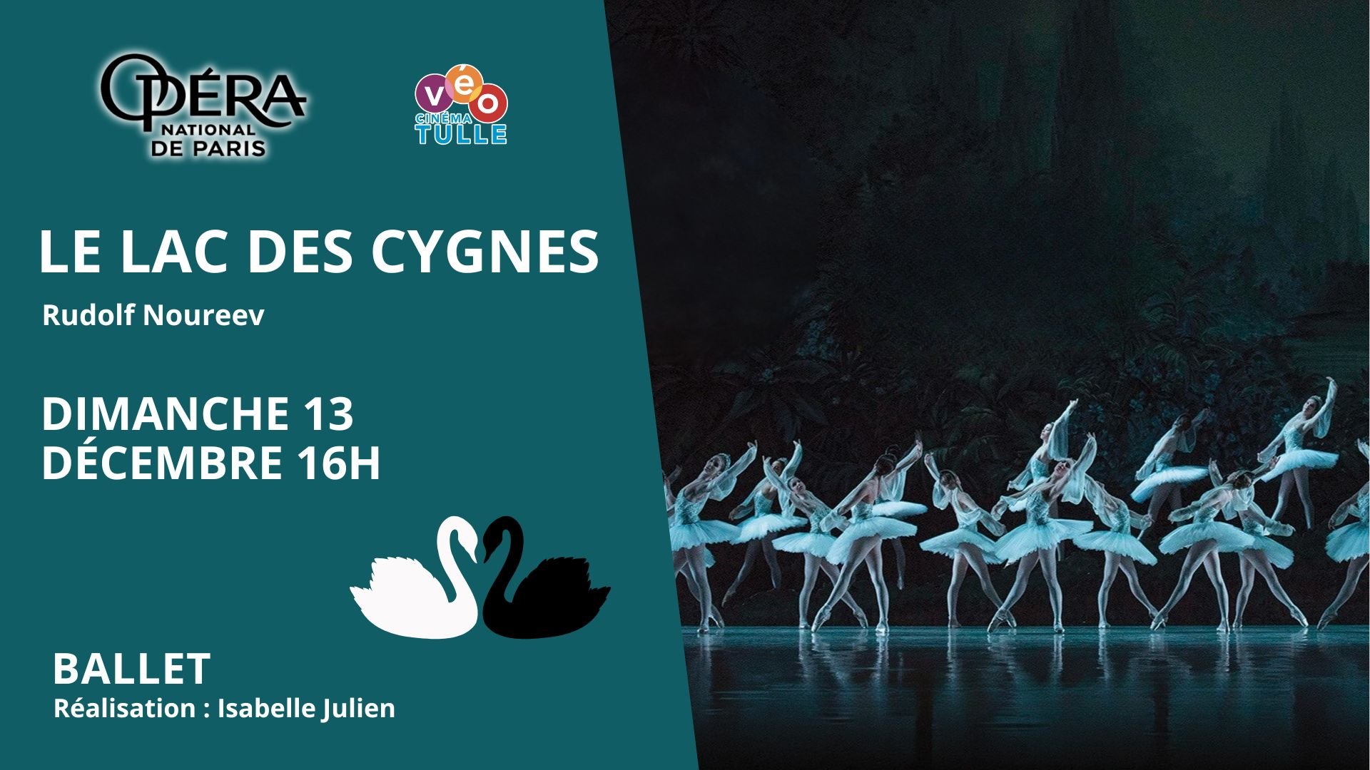Visuel ballet Le lac des cygnes