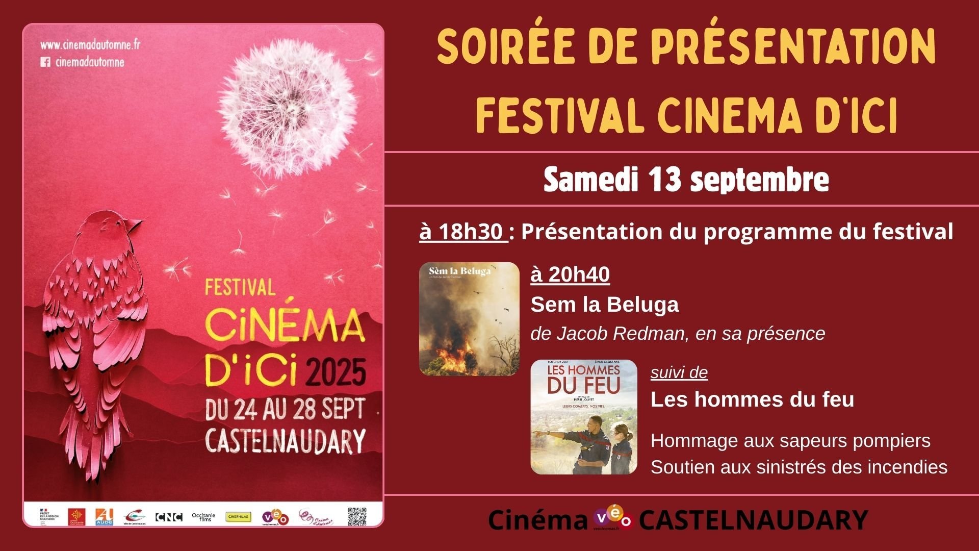 Festival CINEMA D'ICI : Soirée de présentation