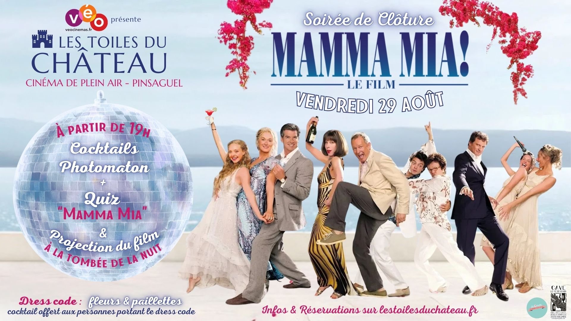 Soirée de clôture des TOILES DU CHÂTEAU : MAMMA MIA ! - Vendredi 29 août