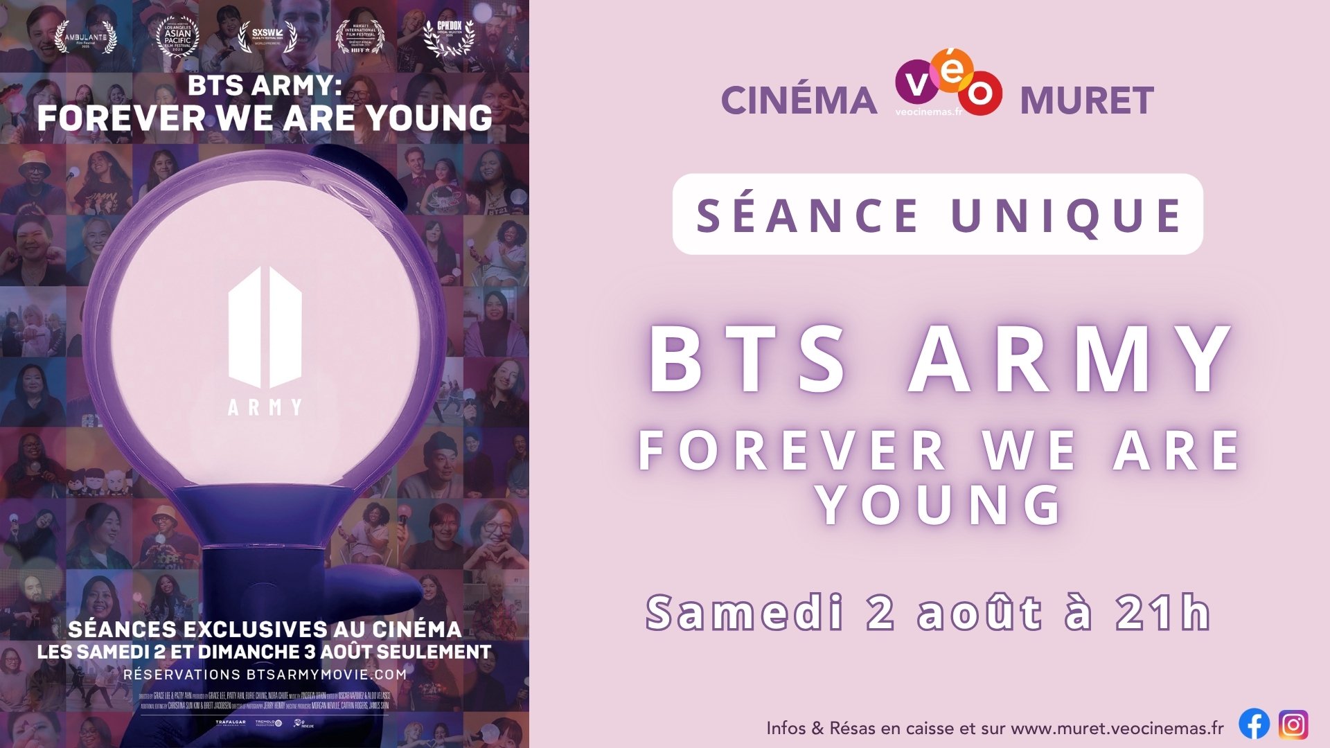 BTS ARMY : FOREVER WE ARE YOUNG | Samedi 2 août