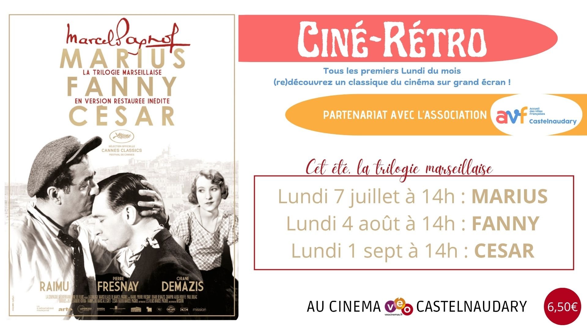 Ciné rétro : Trilogie Marcel Pagnol