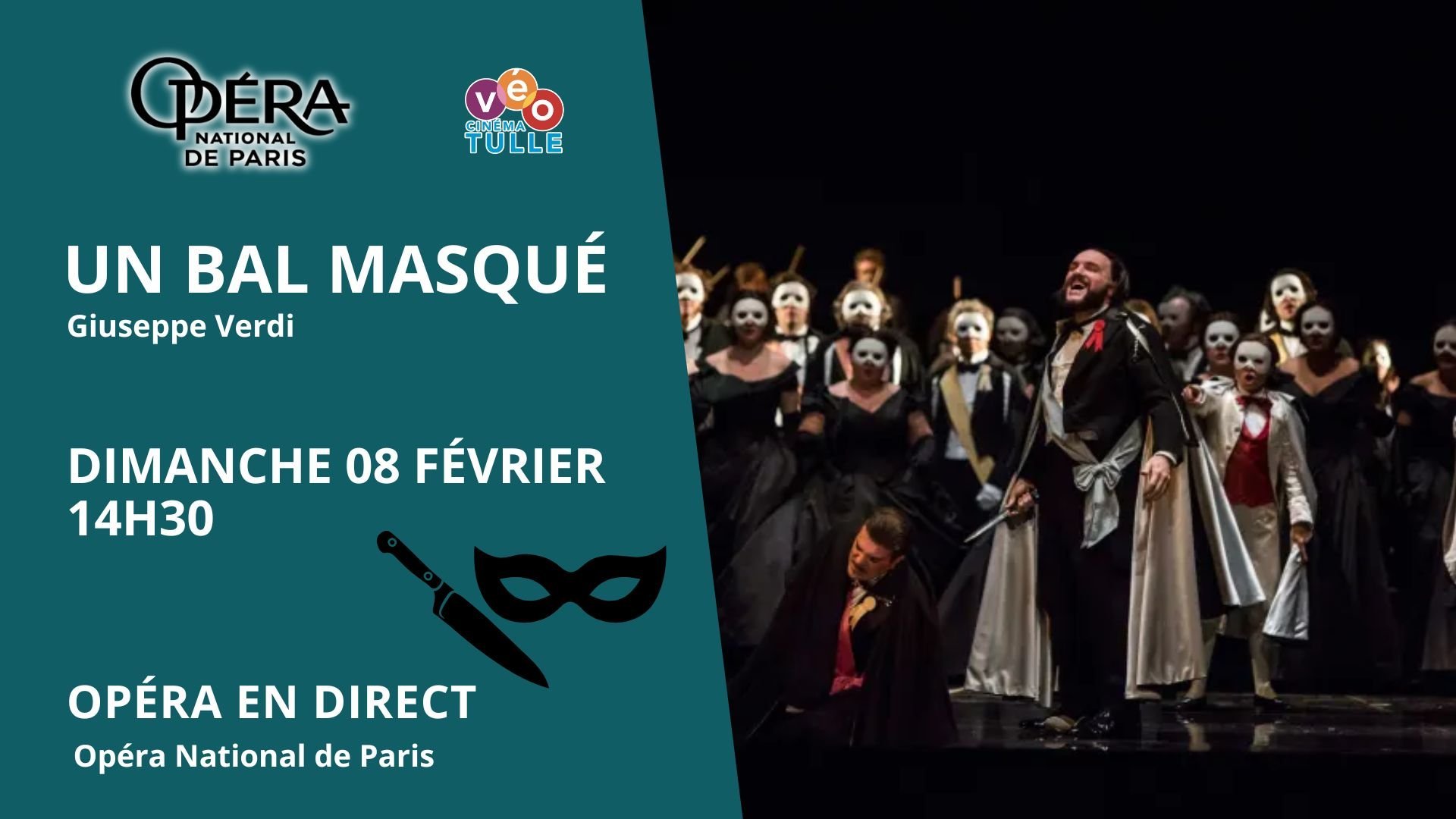 Visuel opéra Un bal masqué