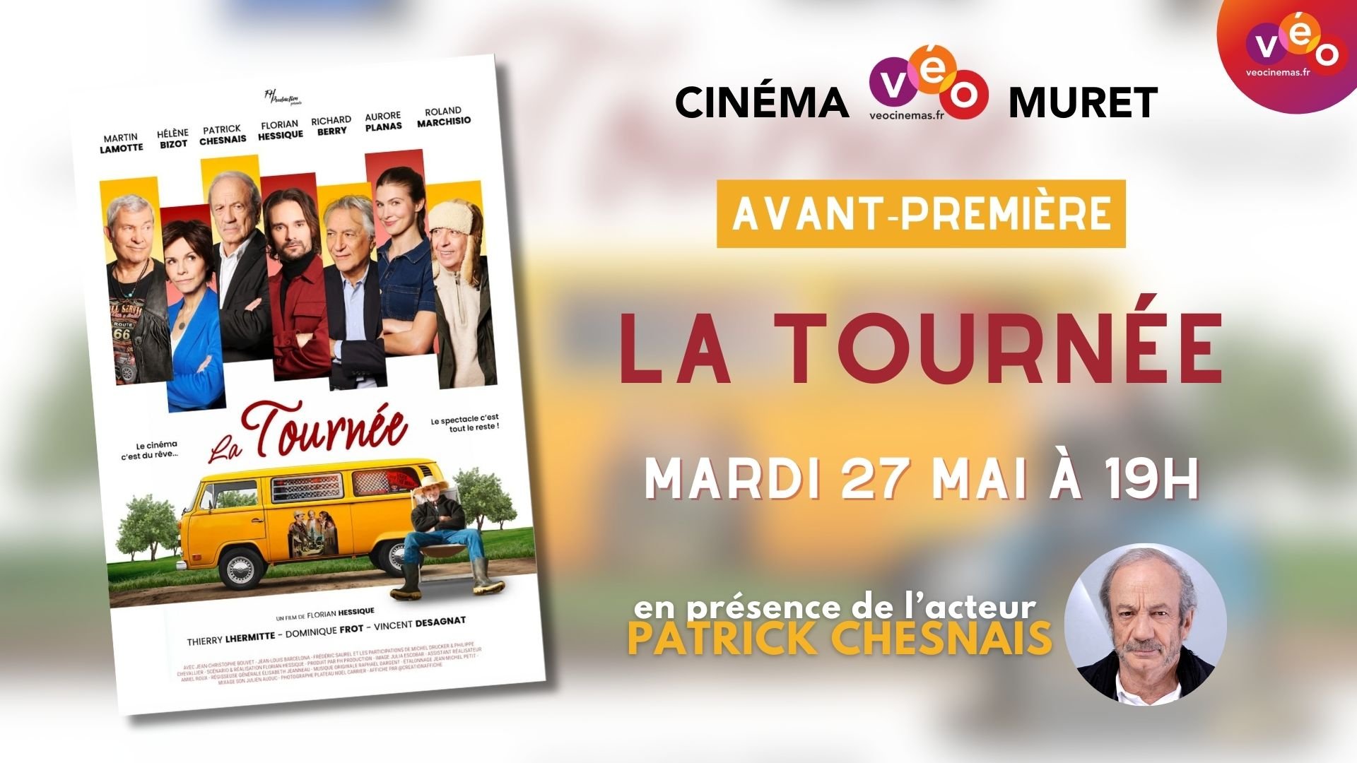 Avant-première + équipe  - LA TOURNÉE | Mardi 27 mai à 19h