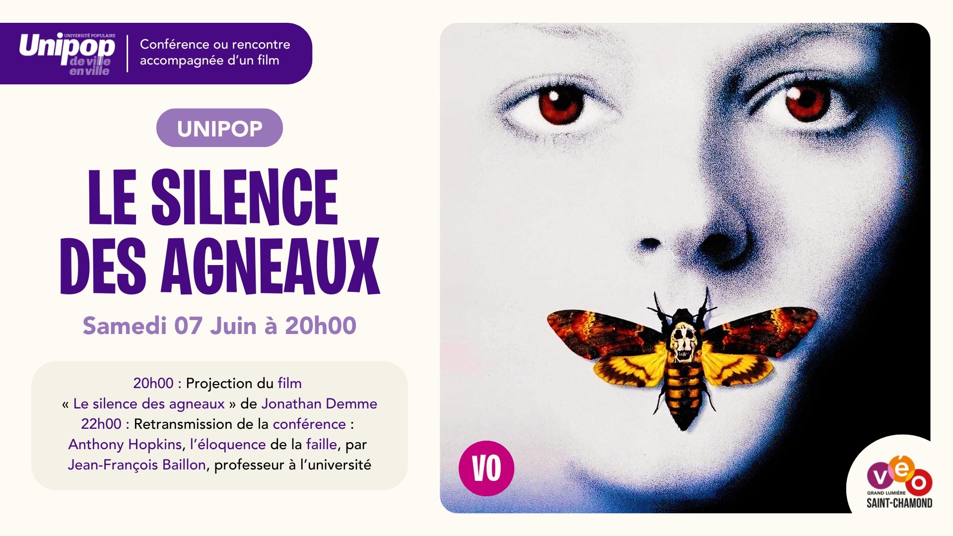 Le silence des agneaux (vostfr) • Film & Conférence