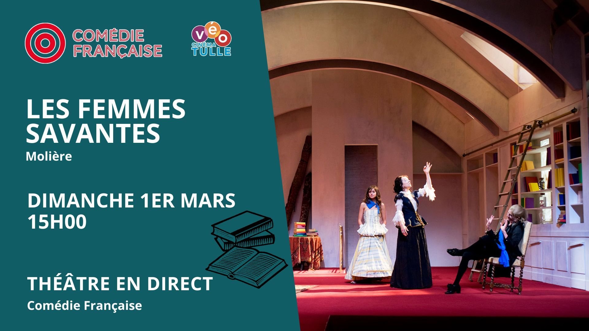 Visuel théâtre Les femmes savantes
