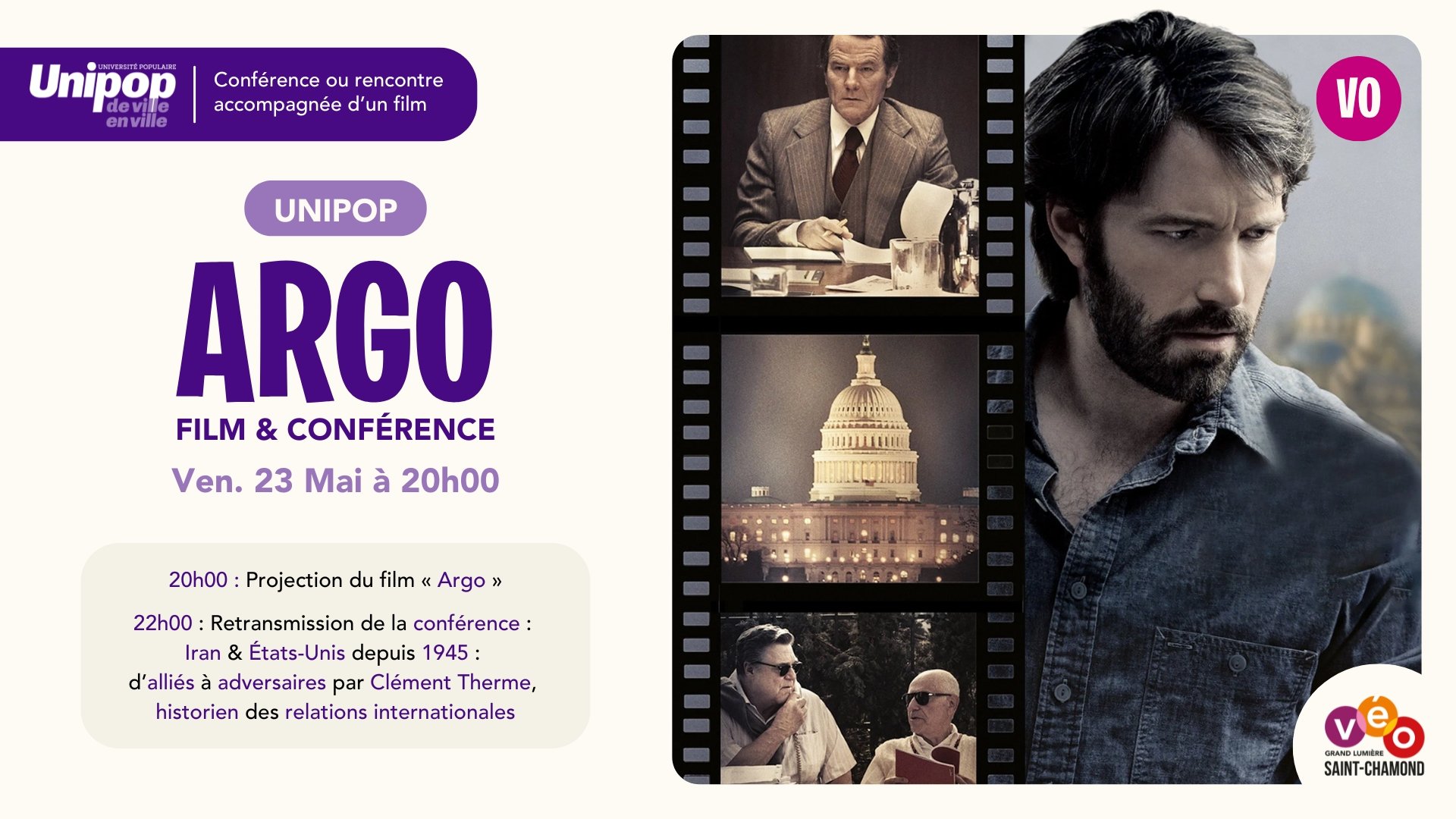 Argo (vostfr) • Film & Conférence