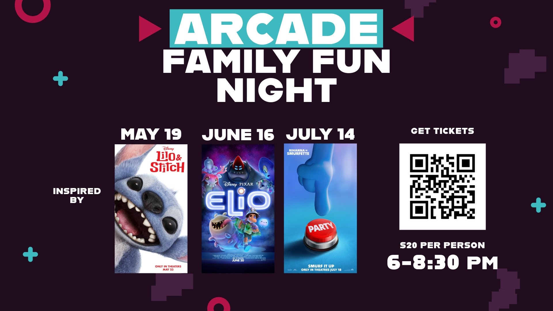 Arcade Family Fun Night - Blacksburg