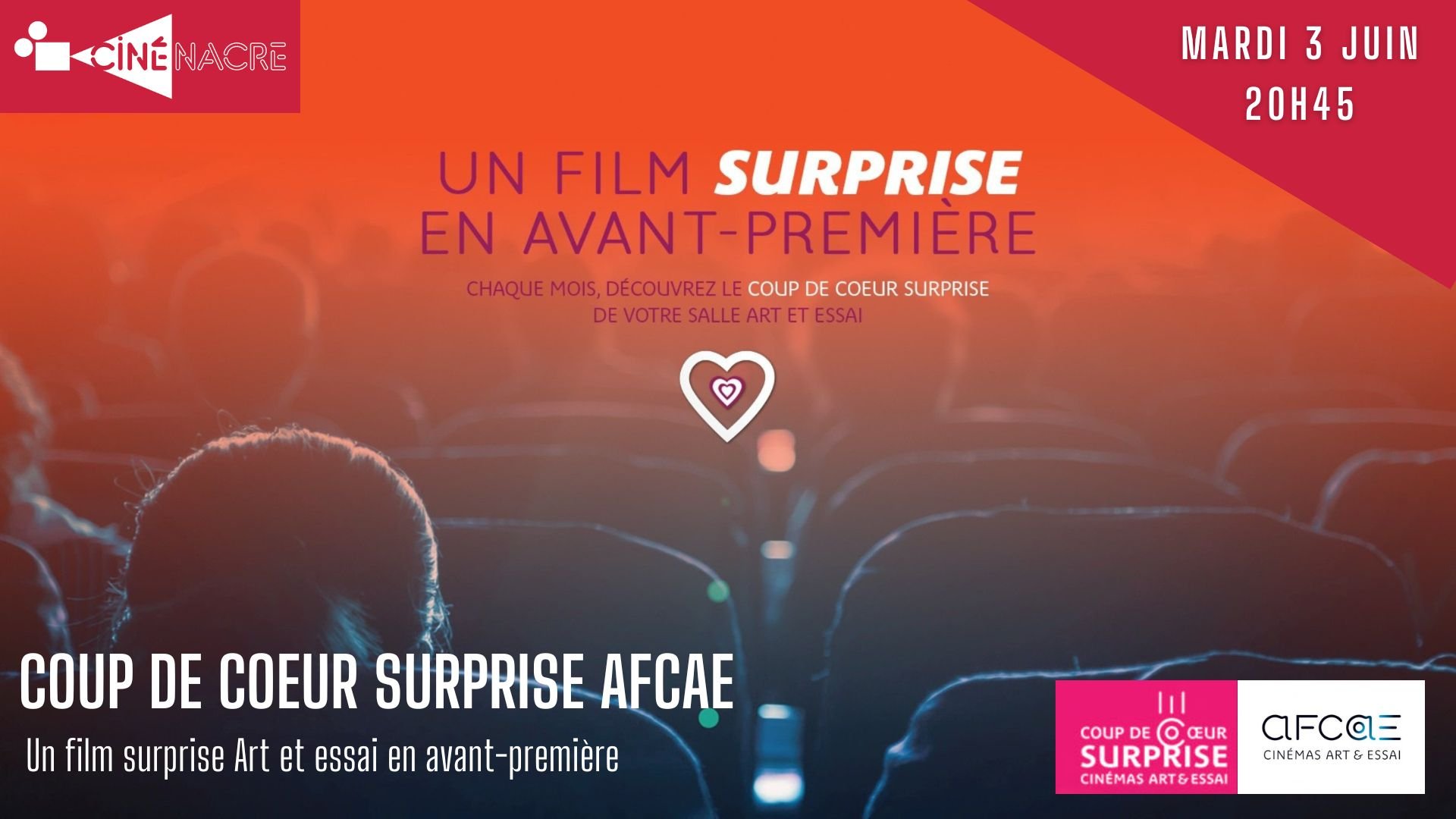 Avant-première • Coup de coeur surprise AFCAE de juin