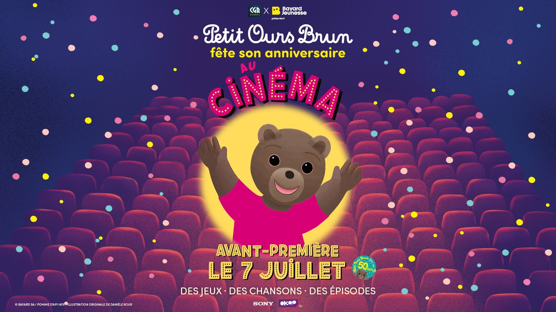 Séances spéciales Petit ours brun fête son anniversaire au cinéma !