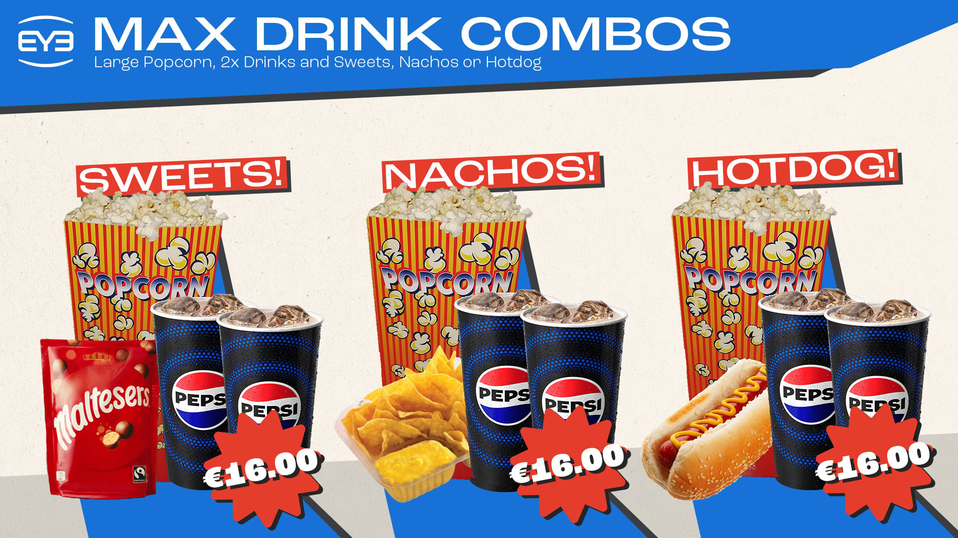 blockbuster max drink combo